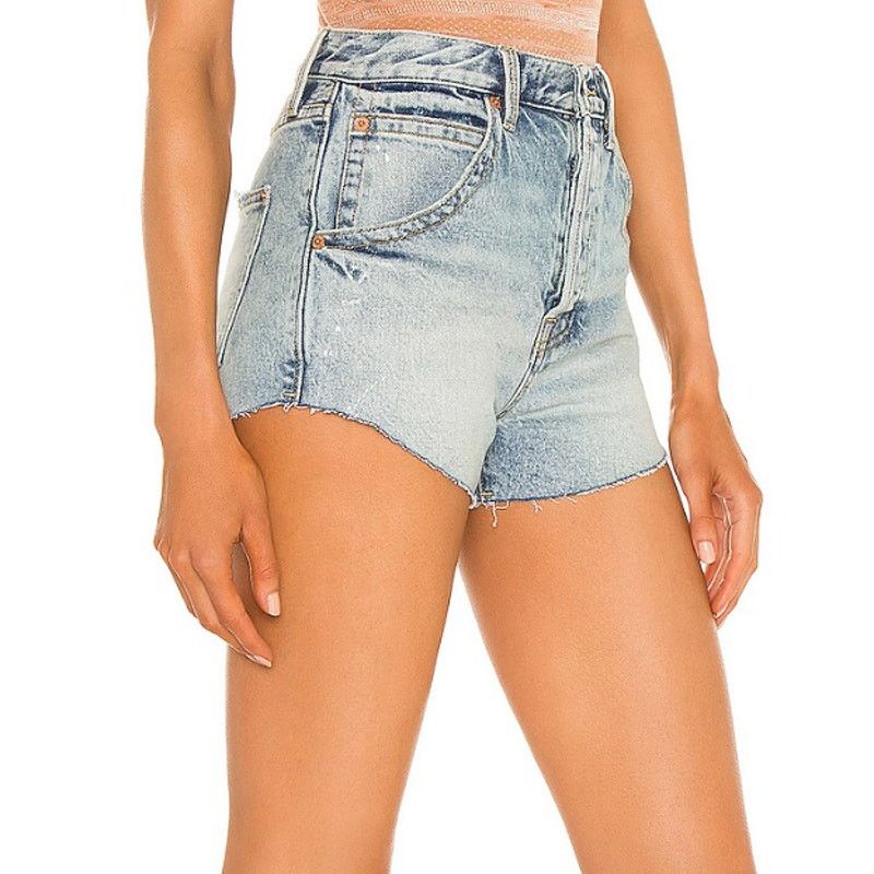 Free People Free People Taliesin Cutoff Short in Blue, Size 24 Size 24" / US 00 / IT 34 - 2 Thumbnail