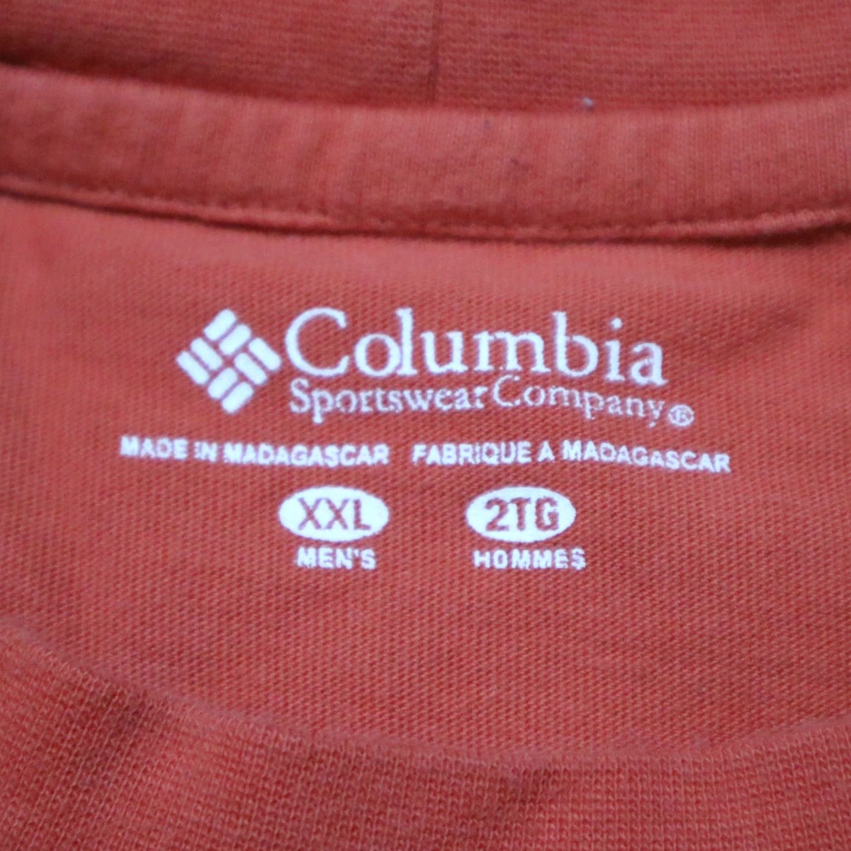 Vintage Columbia T-Shirt Crew Neck Tee All Season 2XL Light Coral Heather Moisture Wicking UV Protection Men Size US XXL / EU 58 / 5 - 5 Thumbnail