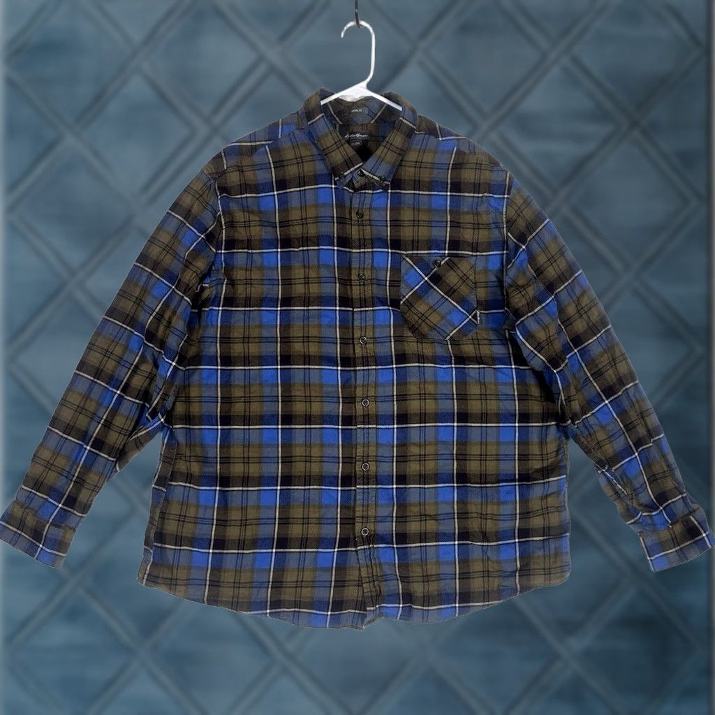 Eddie Bauer Eddie Bauer Mens Button-Up Shirt Plaid Flannel Classic Fit Long Sleeve L/S 2XL Size US XXL / EU 58 / 5 - 1 Thumbnail