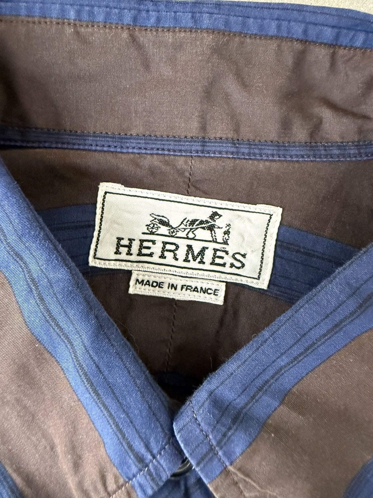 Hermes Vintage Hermes Shirts Button Ups M Size US M / EU 48-50 / 2 - 3 Thumbnail