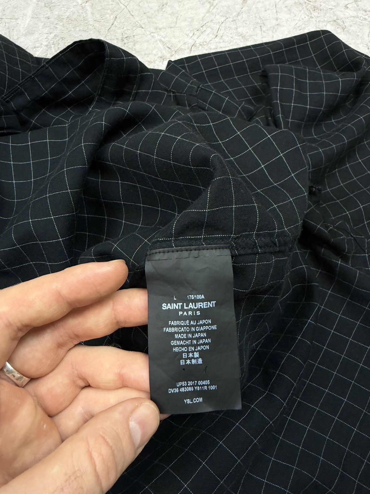 Saint Laurent Paris Saint Laurent Paris Button Up Shirt Made in Japan Size US L / EU 52-54 / 3 - 4 Thumbnail