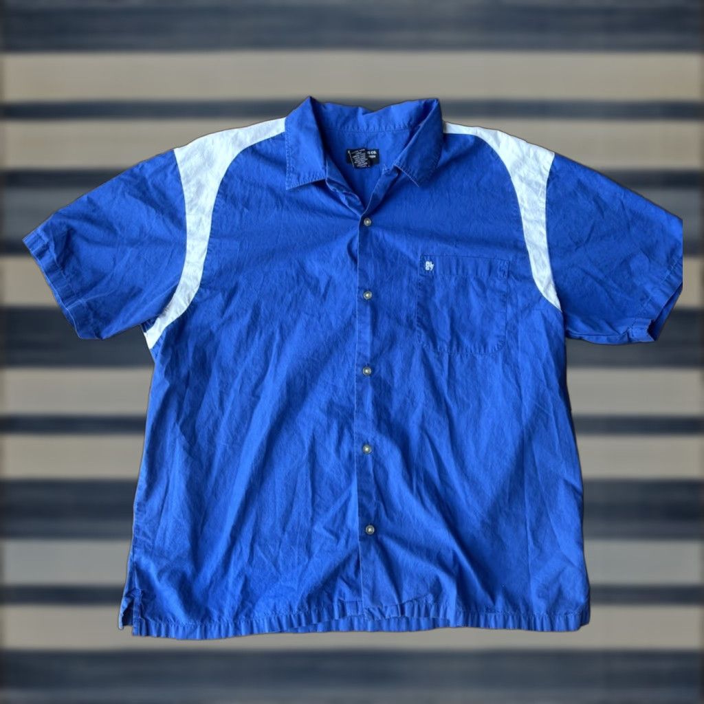 Polo Ralph Lauren VINTAGE Polo Jeans Co Ralph Lauren Bowling Pocket Button Shirt Large Blue Ladies? Mens? Unisex Adults Shirt Size US L / EU 52-54 / 3 - 1 Thumbnail