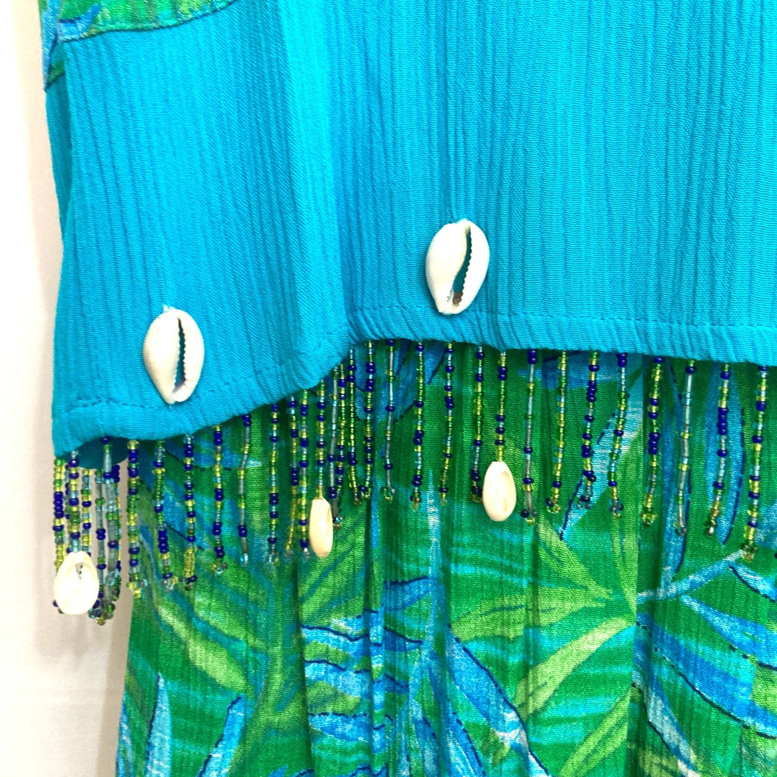 Other Vintage Key Lime Pie Tropical Top Pants 2 Piece Matching Set Size 28" / US 6 / IT 42 - 3 Thumbnail
