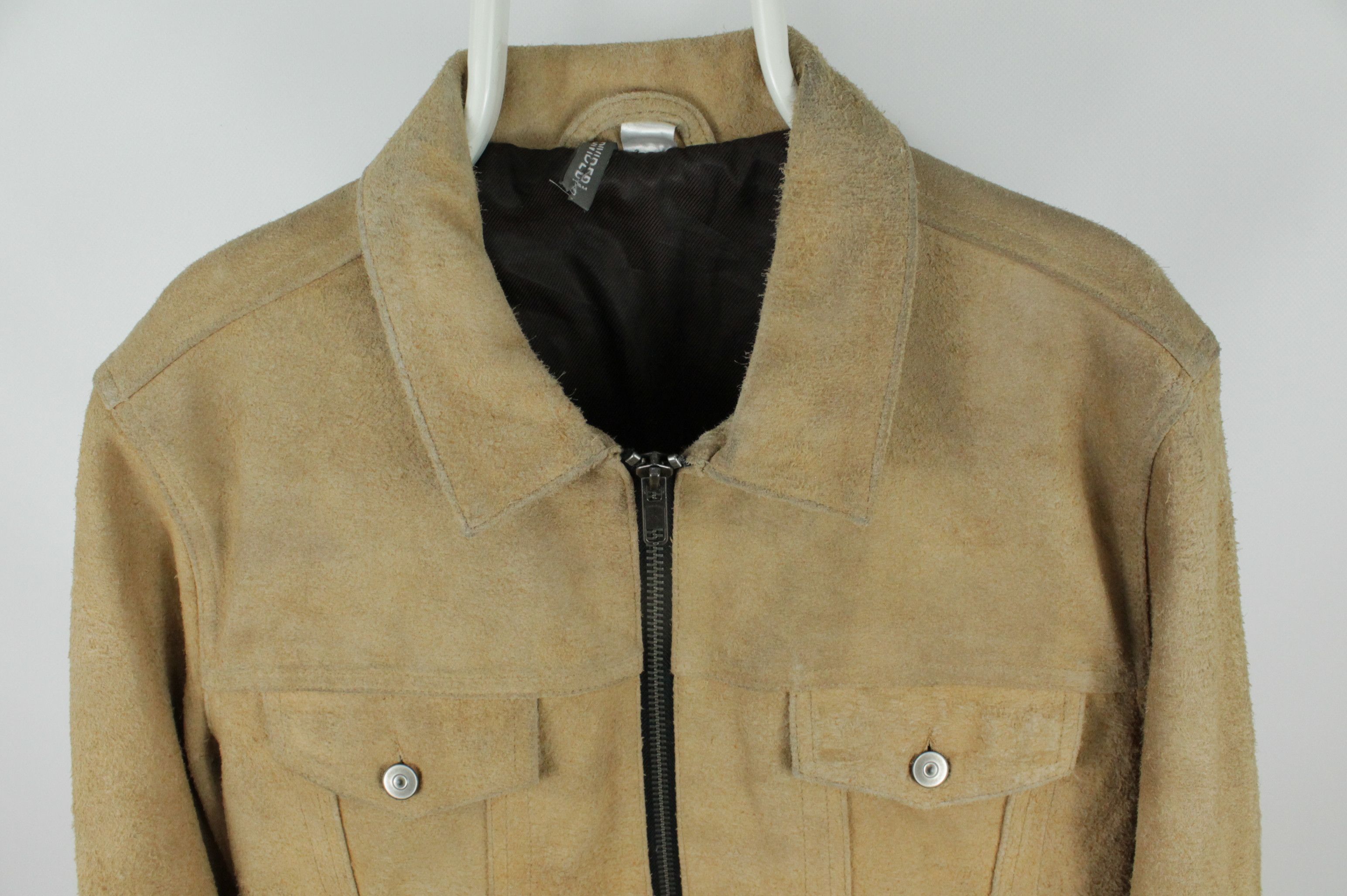 H&M H&M Suede Camel Leather Jacket Size US L / EU 52-54 / 3 - 5 Thumbnail