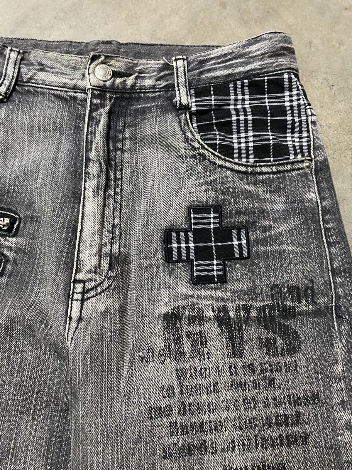 Hysteric Glamour × Japanese Brand × Tornado Mart Japan Grunge Seditionaries Distressed Jeans GYS p186 Size US 28 / EU 44 - 9 Thumbnail