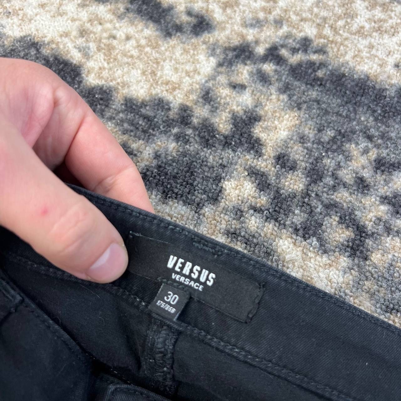 Versus Versace Versace Versus Luxury Black Skinny Fit Denim Jeans Size 30" / US 8 / IT 44 - 6 Thumbnail