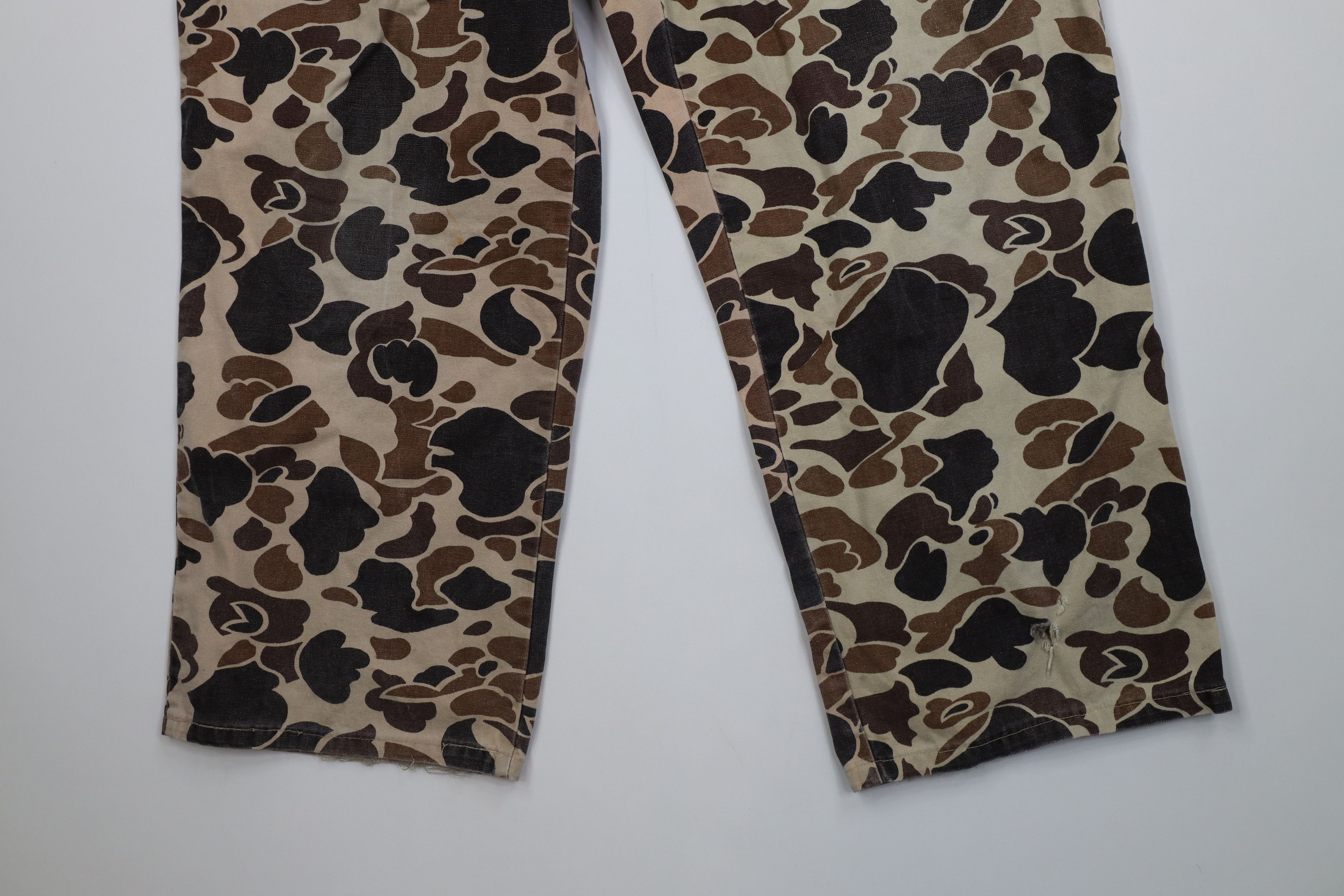 Vintage Vintage 70s 80s Streetwear Duck Camouflage Wide Leg Pants Size US 36 / EU 52 - 4 Thumbnail