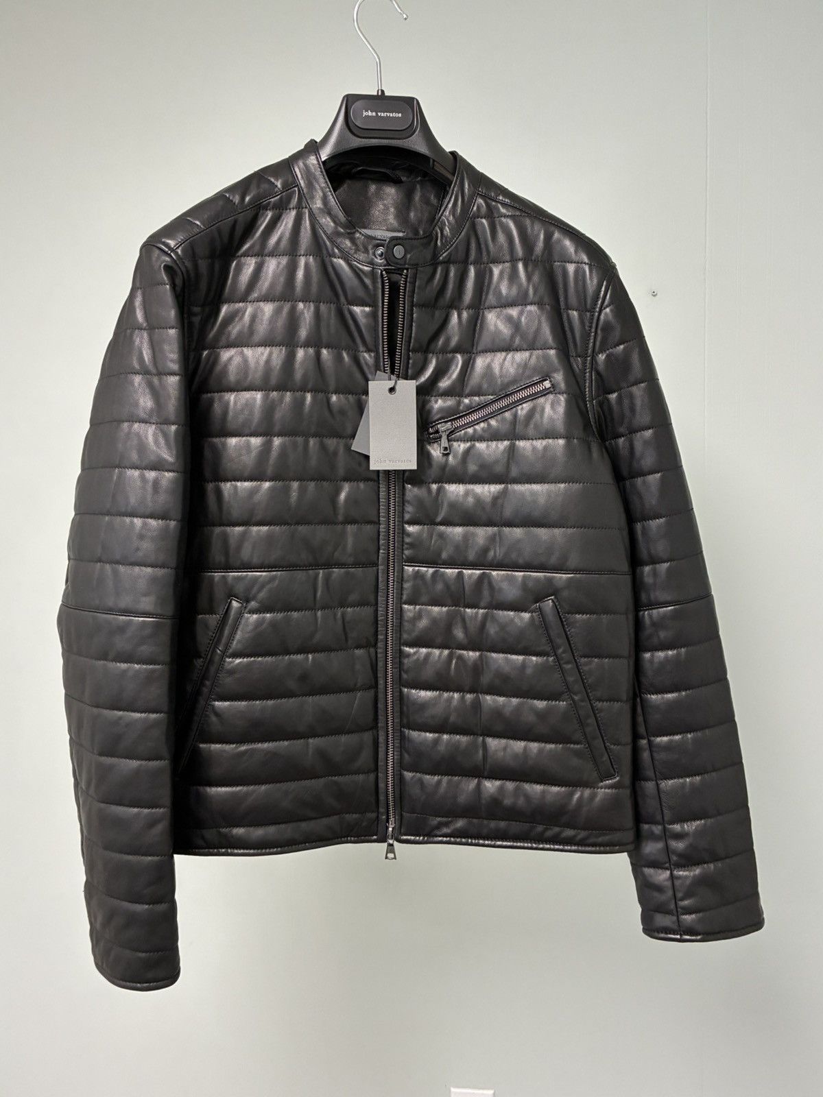 John Varvatos Kitt Quilted Racer Jacket EU 5 USA 40 Size US M / EU 48-50 / 2 - 8 Thumbnail