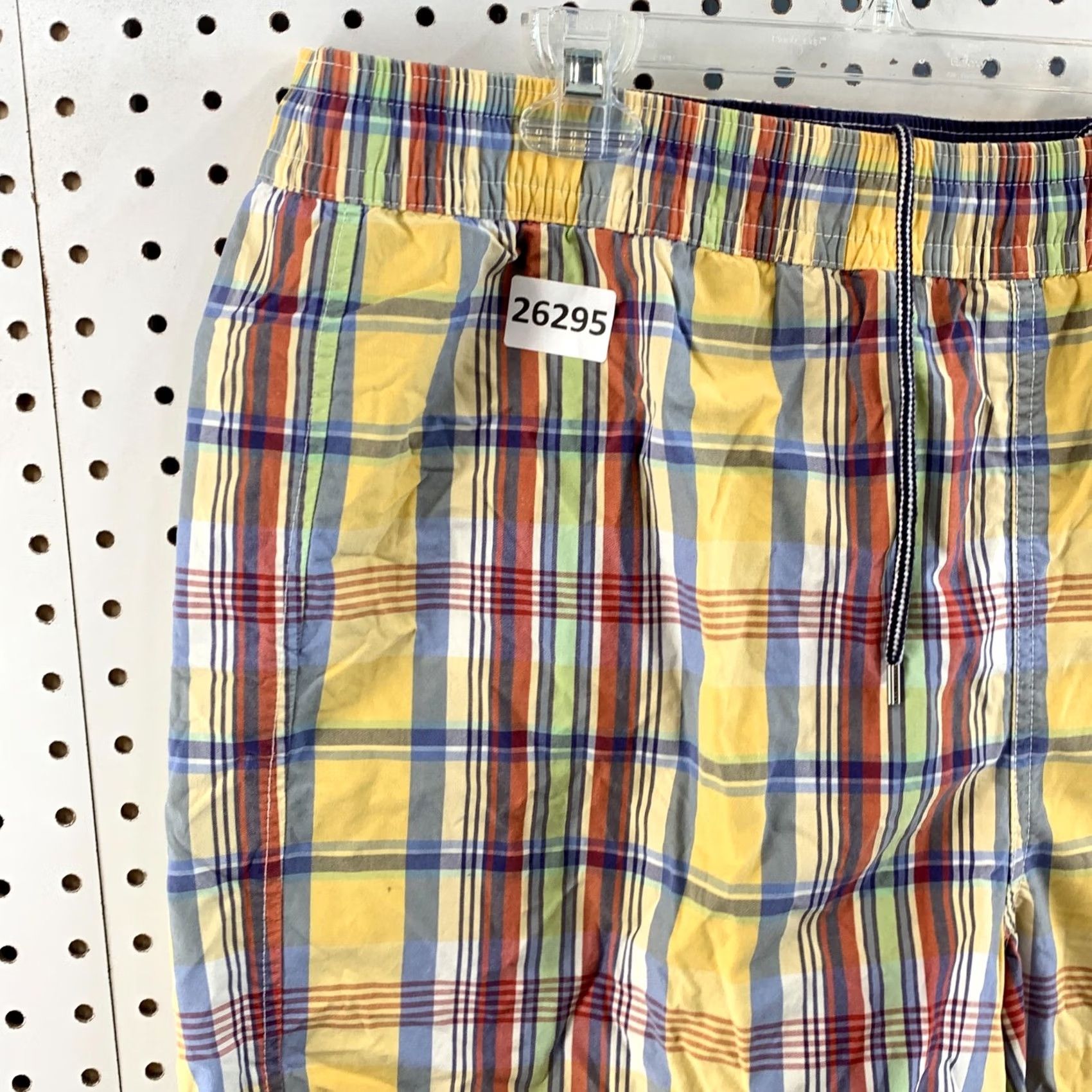 Polo Ralph Lauren VINTAGE Polo Ralph Lauren Shorts Reversible Navy Bue Yellow Plaid Pony XL Men Size US XL / EU 56 / 4 - 3 Thumbnail