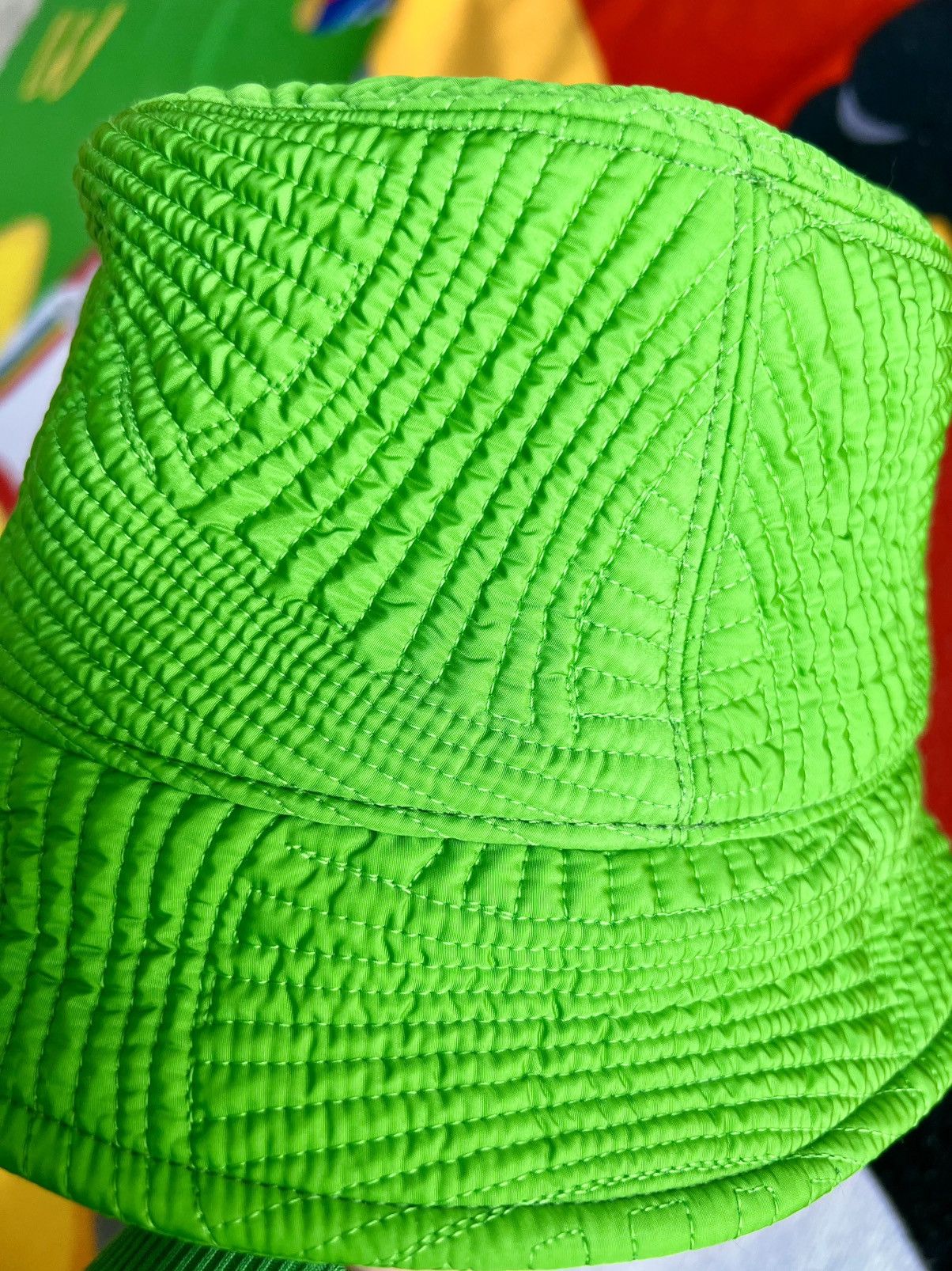 Bottega Veneta Bottega Veneta Bucket Hat Acid Green Intrecciato Nylon new S Size ONE SIZE - 11 Thumbnail