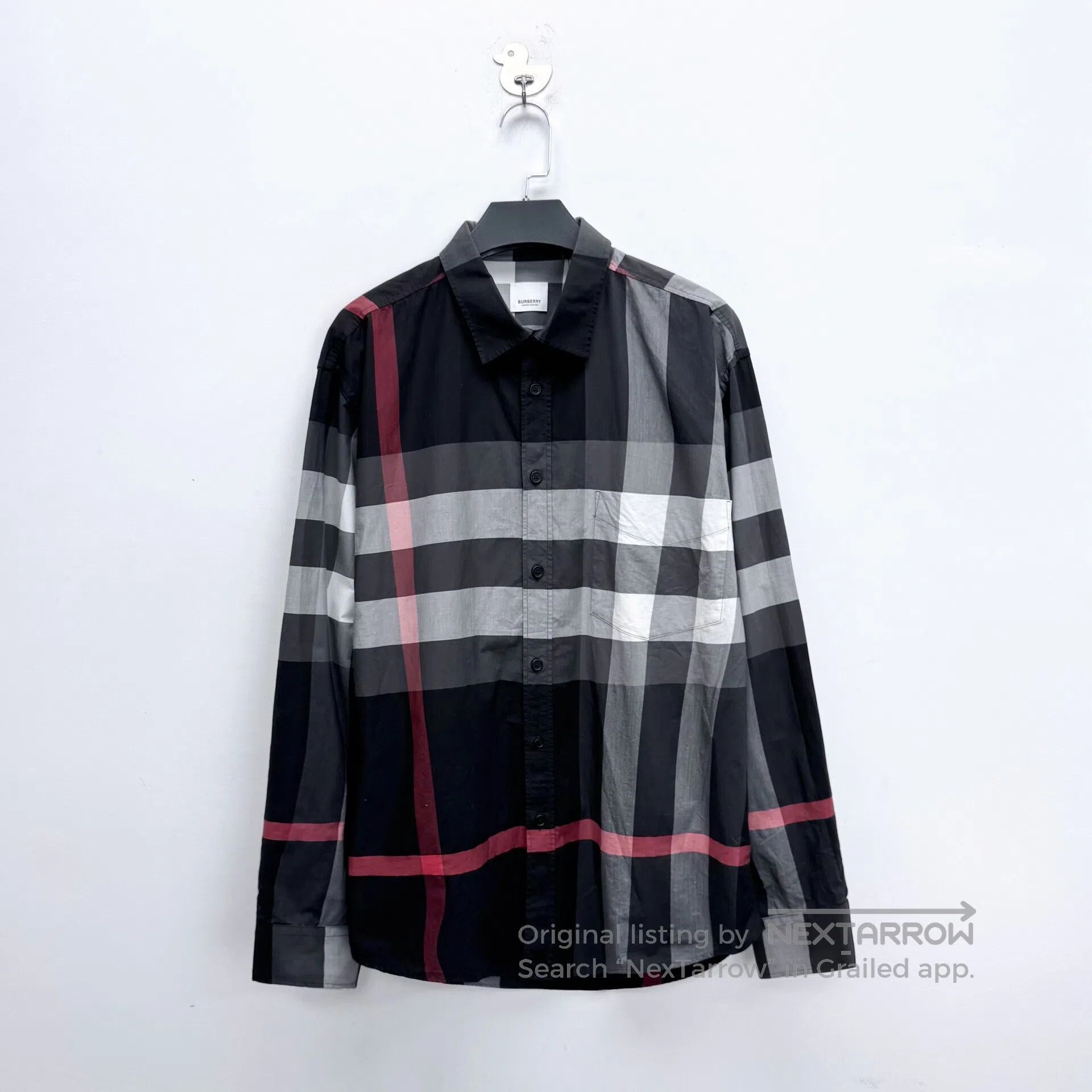 Burberry Burberry Black and white large check pattern long-sleeve s Size US XXL / EU 58 / 5 - 1 Thumbnail