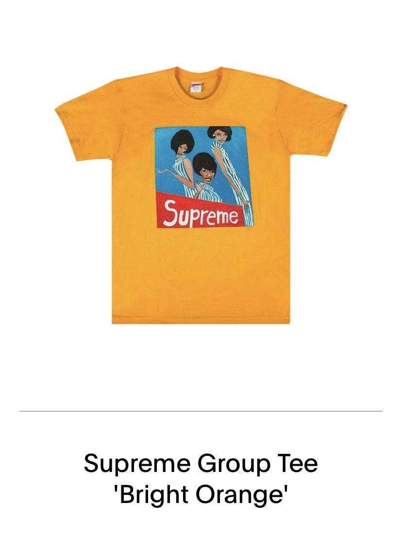 image of Supreme Group Tee 'bright Orange', Men's (Size XL)