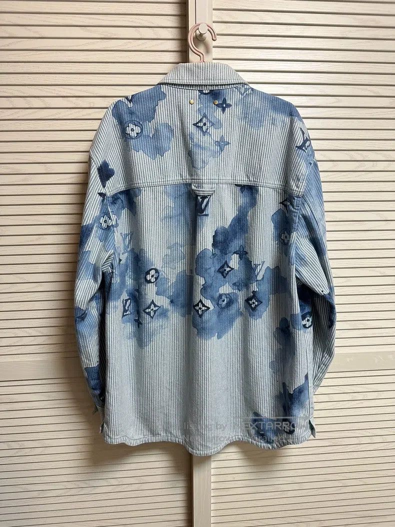 Louis Vuitton Louis Vuitton Ink tie-dyed denim shirt Size US XL / EU 56 / 4 - 2 Thumbnail