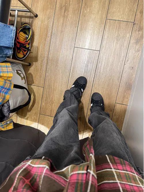 Japanese Brand Black Gray High Street Loose Fit Vintage Jeans Size US 32 / EU 48 - 8 Thumbnail