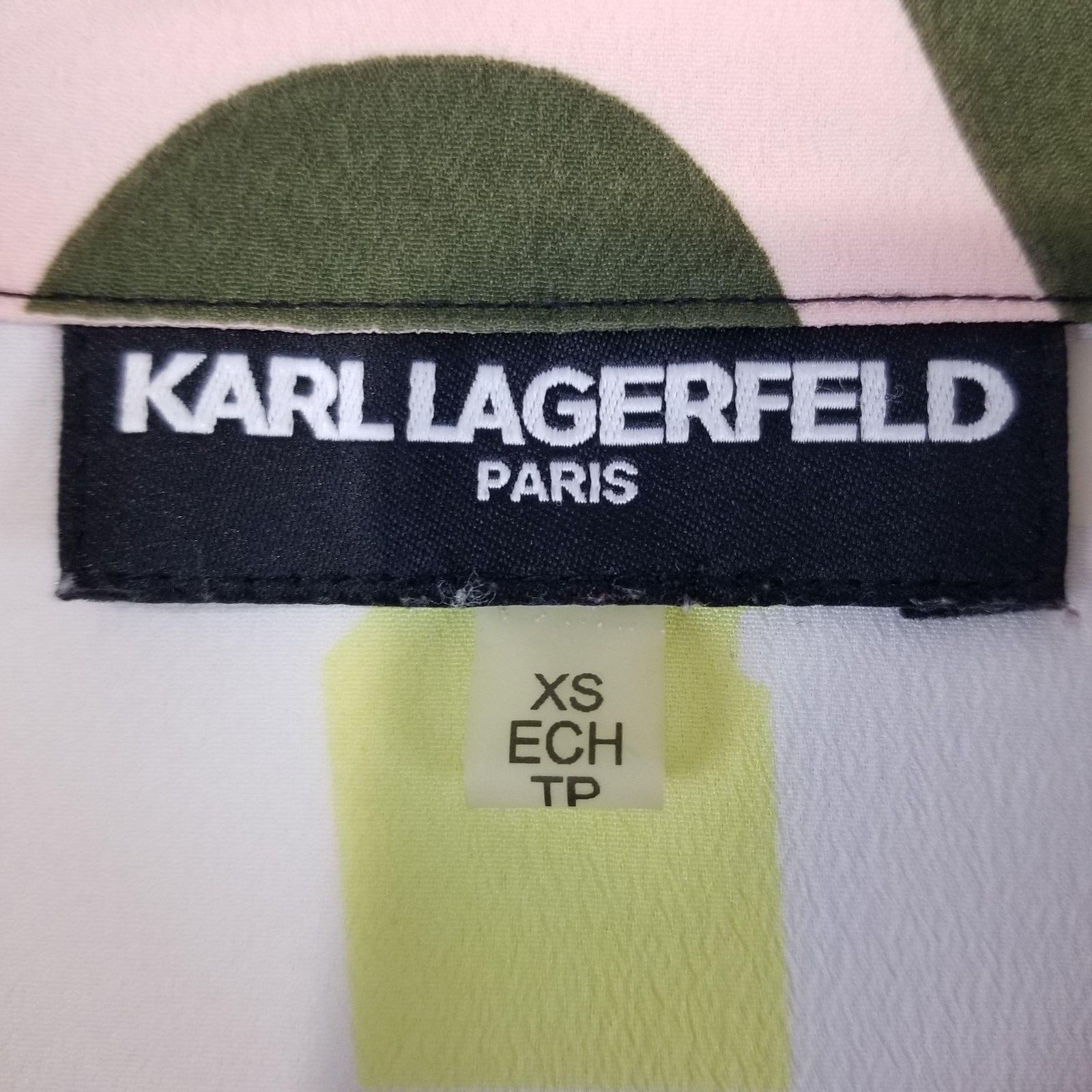 Karl Lagerfeld Karl Lagerfeld Paris Shirt Womens XS Graphic Long Sleeve Size XS / US 0-2 / IT 36-38 - 8 Thumbnail