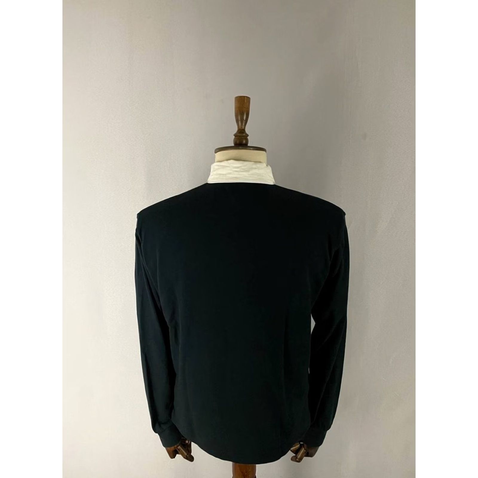 Nike Nike Mens Polo Shirt Rugby Cotton Black Long Sleeve Collared Size M Size US M / EU 48-50 / 2 - 2 Thumbnail