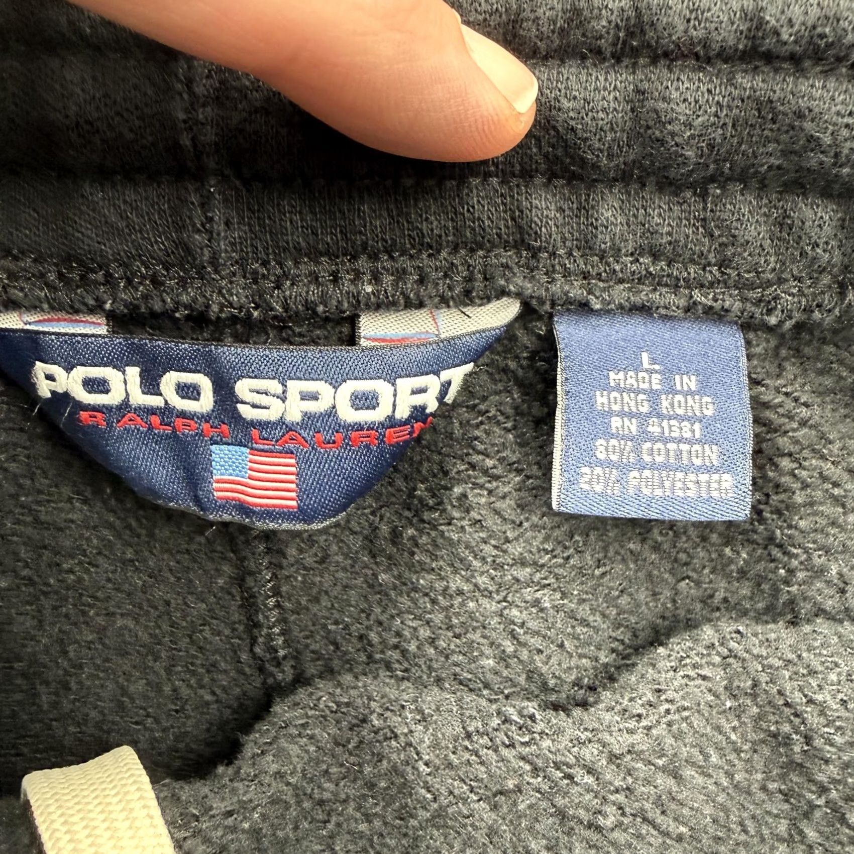 Polo Ralph Lauren VINTAGE Polo Ralph Lauren Sweatpants Mens Large Black Tigers 67 Side Stripe Sweatpants Size US L / EU 52-54 / 3 - 3 Thumbnail