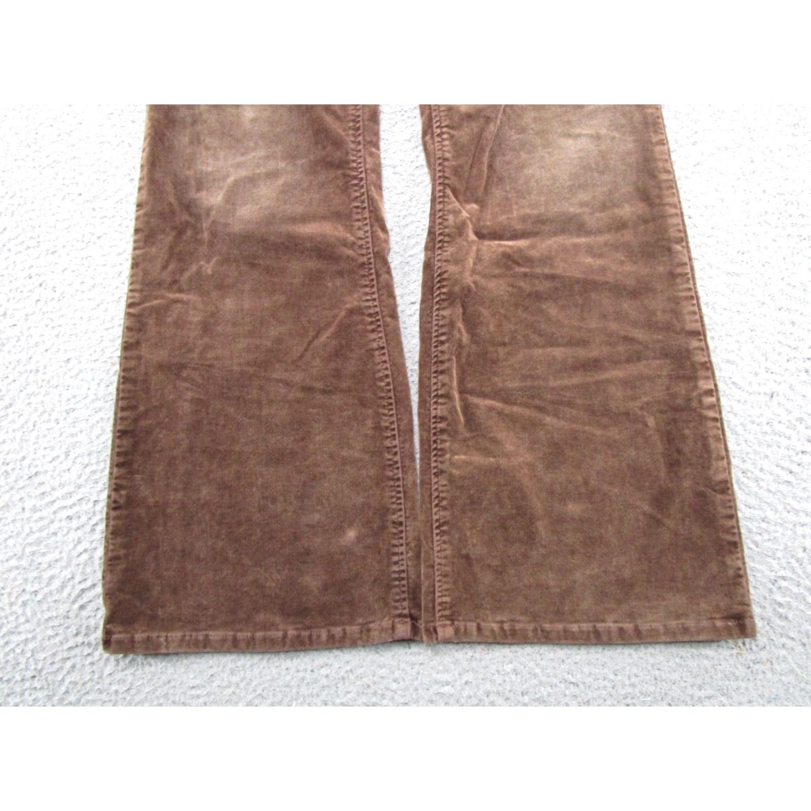 Silver Jeans Co. VINTAGE Silver Jeans Brown Velour Jeans 32x33 90s Cowboy Classic 5-Pocket Bootcut Womens Size 24" / US 00 / IT 34 - 2 Thumbnail