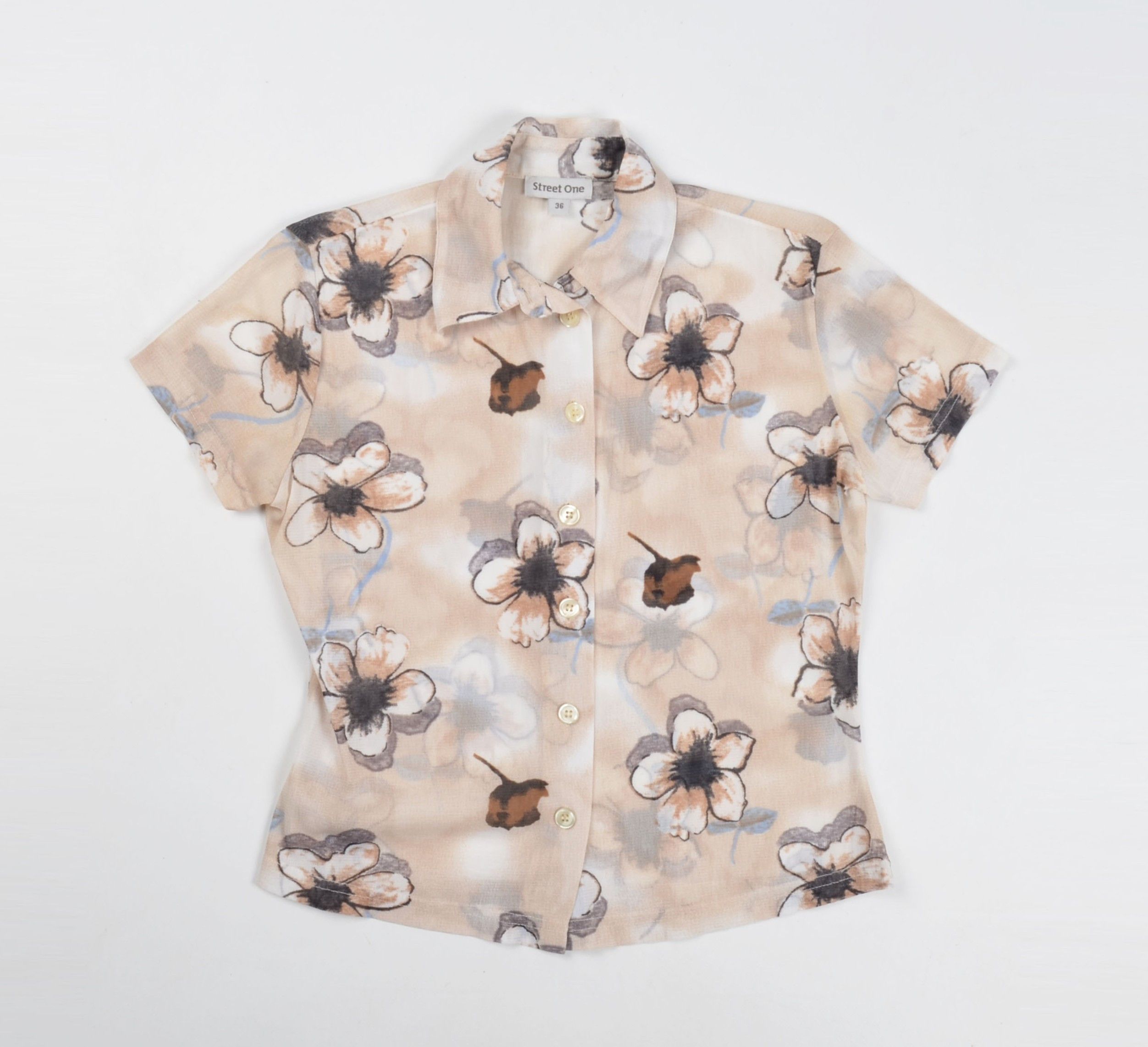 Vintage Vintage Street One Y2K Fairy Floral Mesh Short Sleeve Shirt Size S / US 4 / IT 40 - 3 Thumbnail