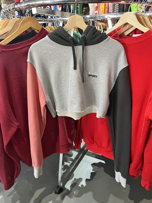 Stussy color block discount hoodie