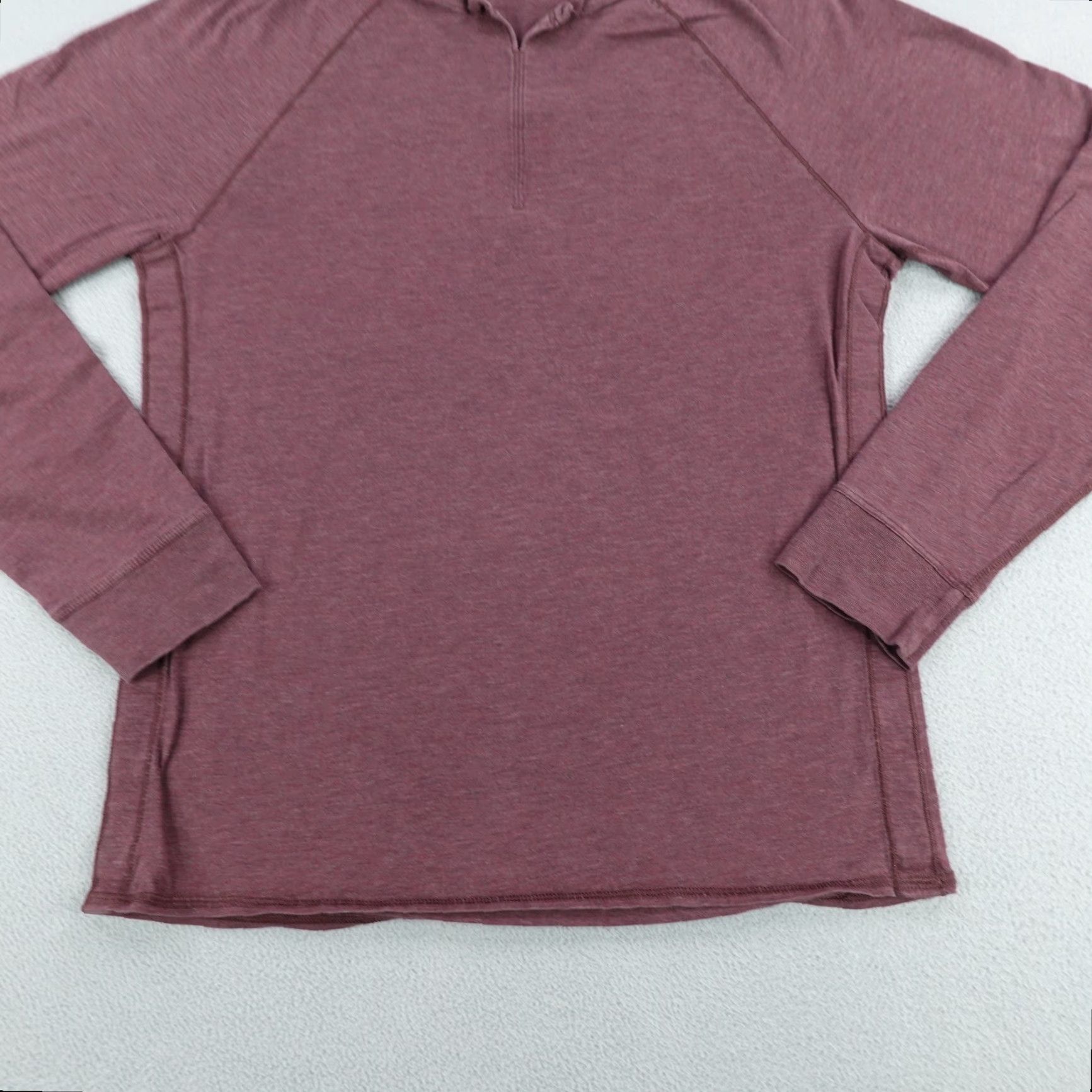 Lululemon VINTAGE Lululemon Shirt Mens S Red Split Neck Raglan Performance Athletic Workout Size US S / EU 44-46 / 1 - 3 Thumbnail