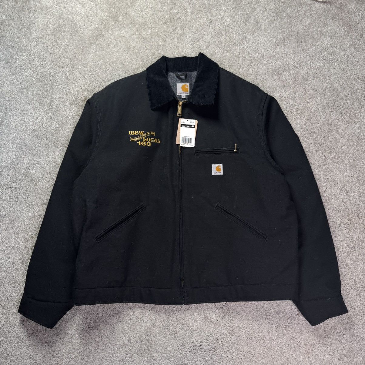 90Sカーハート Carhartt デトロイトジャケットJB105 BLK Carhartt × Vintage 90s Carhartt JB105 black detroit jacket sz XL
