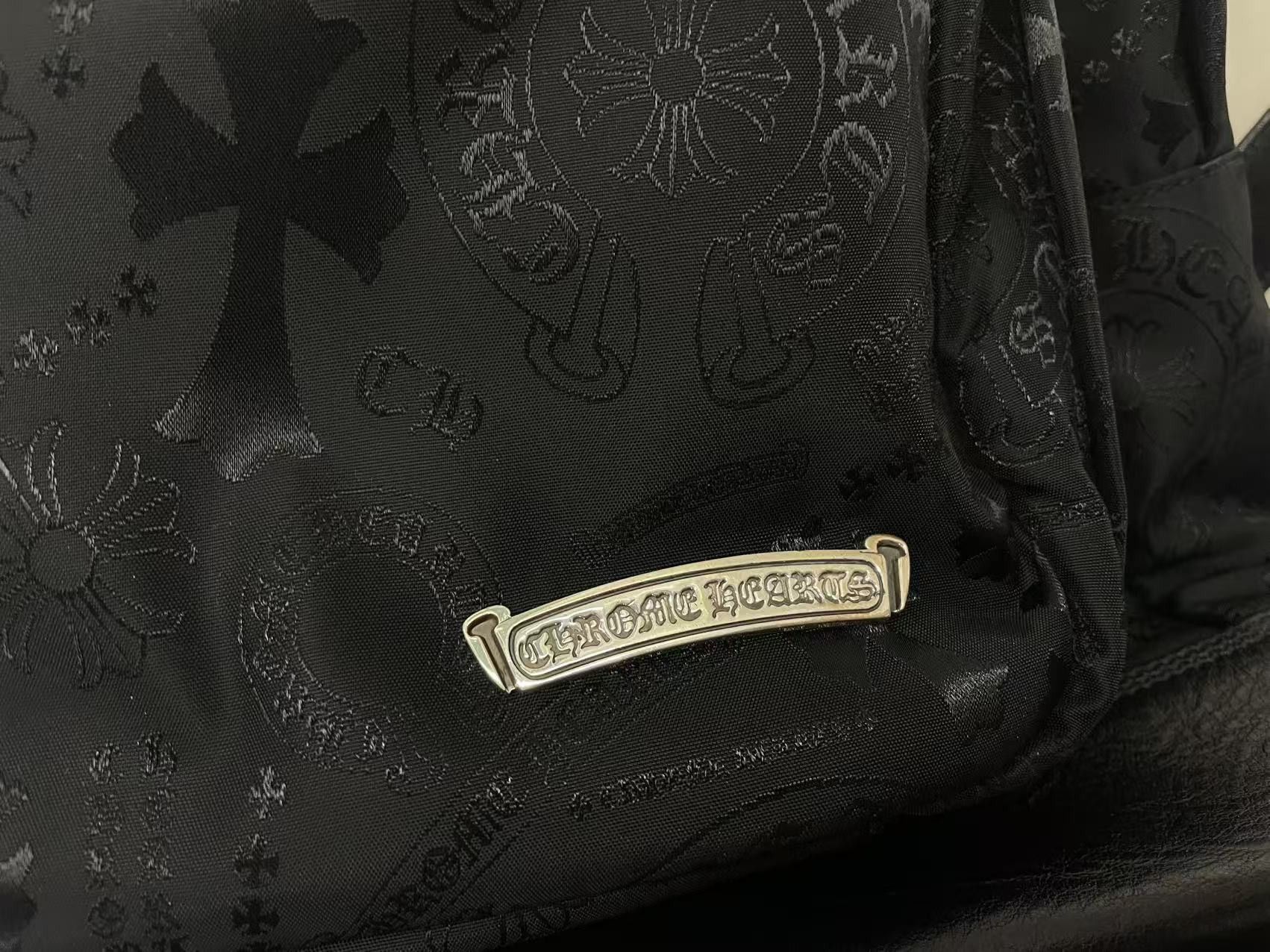 Chrome Hearts Chrome Hearts Nylon Tonal Monogram Cross Backpack Size ONE SIZE - 19 Thumbnail