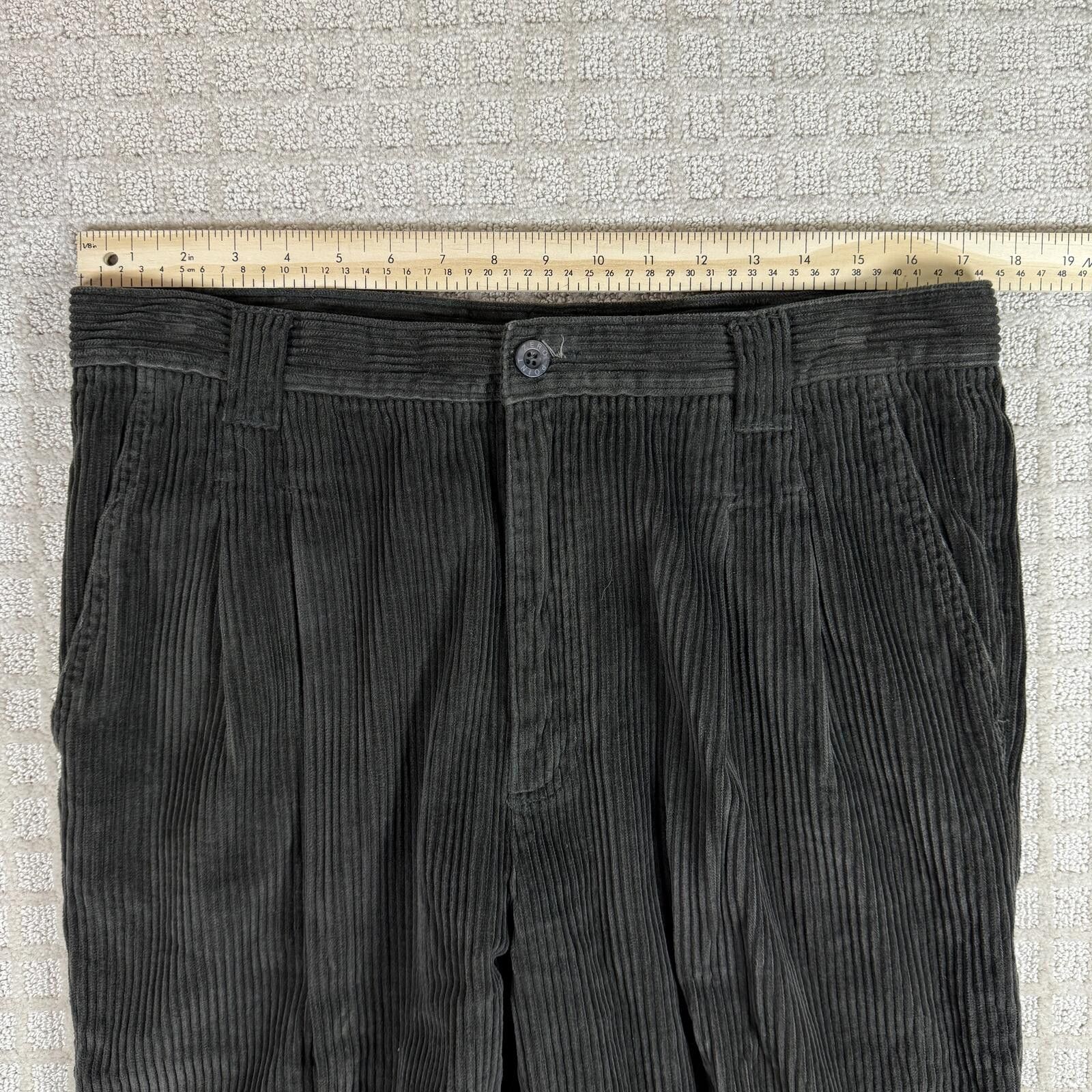Point Zero Y2K Point Zero Corduroy Wide Leg Pants 36x33 Size US 36 / EU 52 - 4 Thumbnail