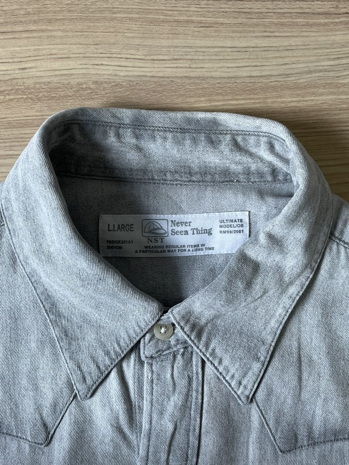 Japanese Brand Never Seen Thing Long Sleeve Shirt Size US S / EU 44-46 / 1 - 3 Thumbnail