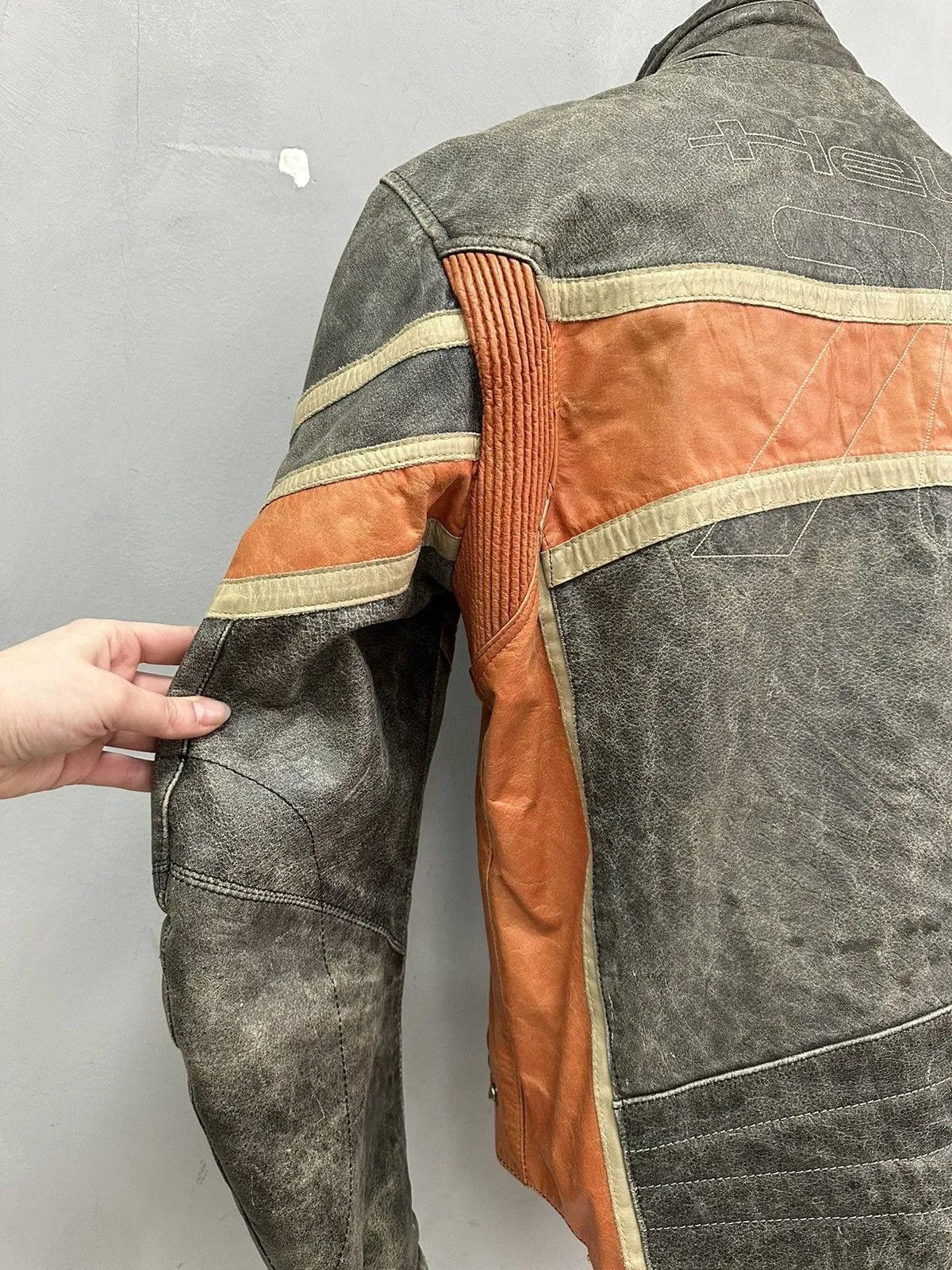 Schott Vintage Harley Davidson Leather Jacket Moto Y2k Racing Rare Size US M / EU 48-50 / 2 - 9 Thumbnail