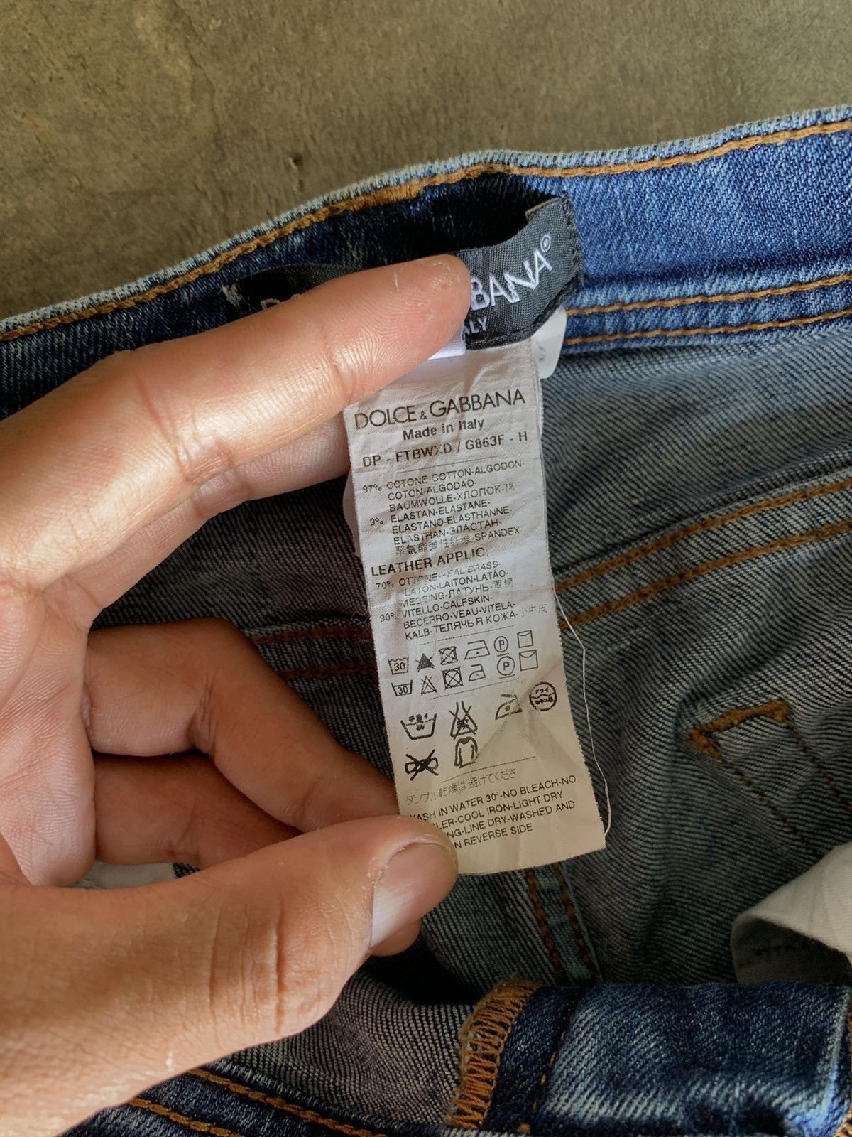 Dolce & Gabbana DOLCE GABBANA DENIM PANTS Size 27" / US 4 / IT 40 - 8 Thumbnail
