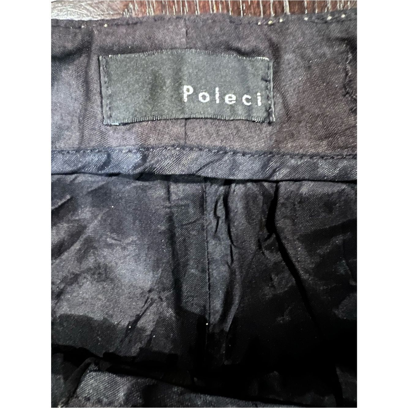 Other Poleci Black Leather Bootcut Pants XS 0–2 Low Rise Sample C Size 26" / US 2 / IT 38 - 6 Thumbnail