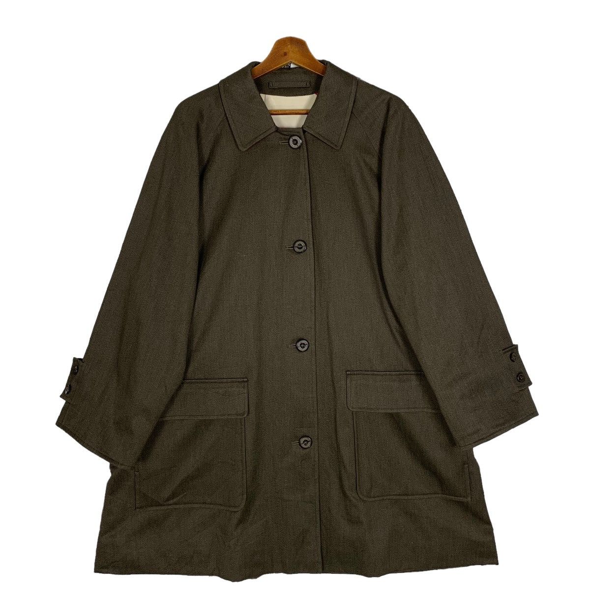 Burberry × Vintage Vintage Burberry Long Coat Jacket Size XL / US 12-14 / IT 48-50 - 1 Thumbnail