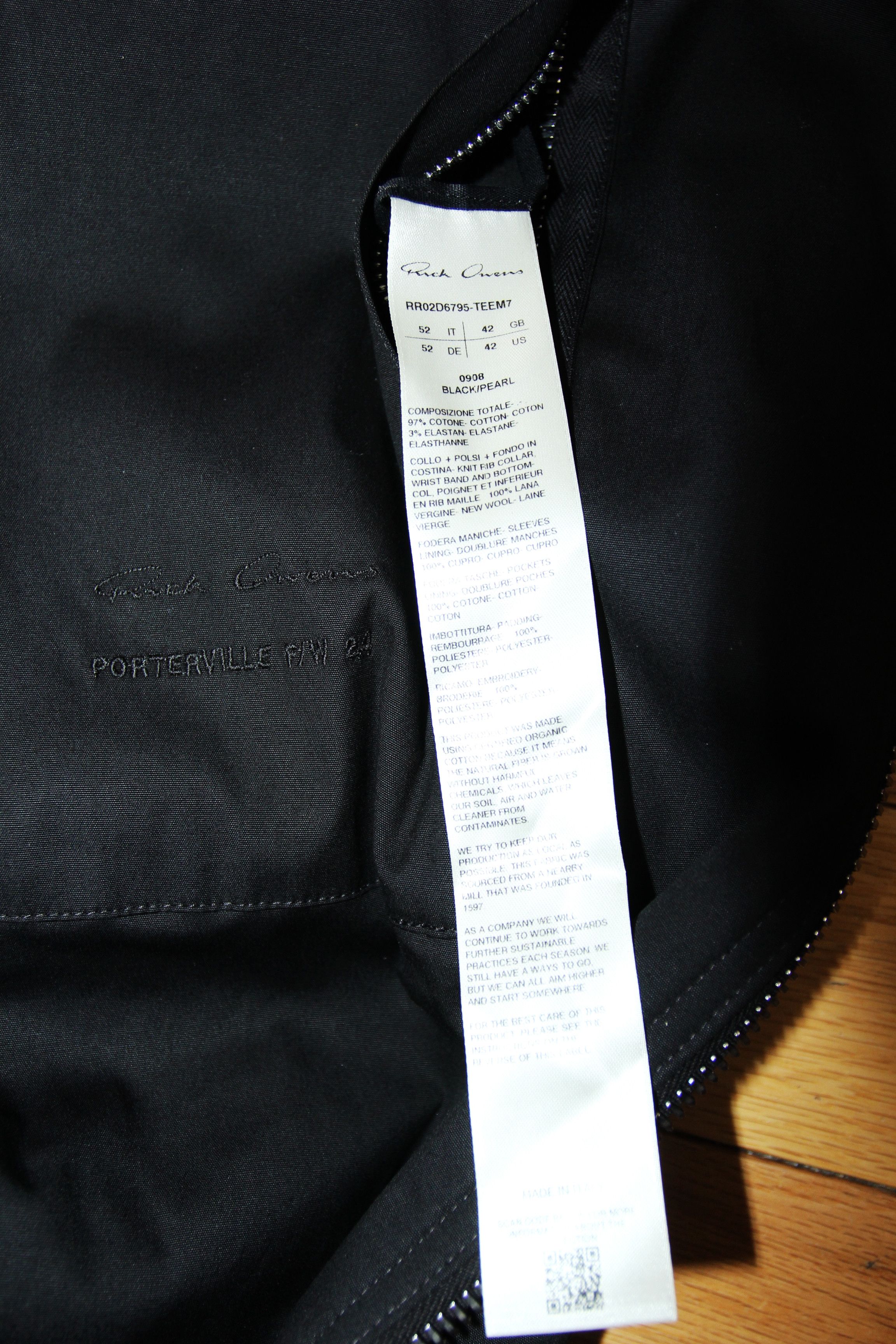 Rick Owens BNWT AW24 RICK OWENS "PORTERVILLE" JUMBO PETER FLIGHT 52 Size US L / EU 52-54 / 3 - 10 Thumbnail