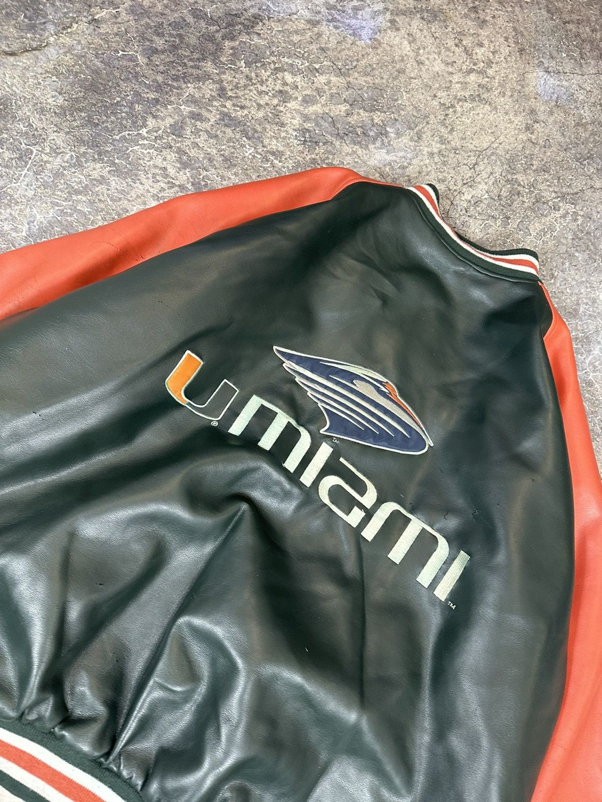 Vintage Vintage Miami U Varsity Jacket Size US XL / EU 56 / 4 - 7 Thumbnail