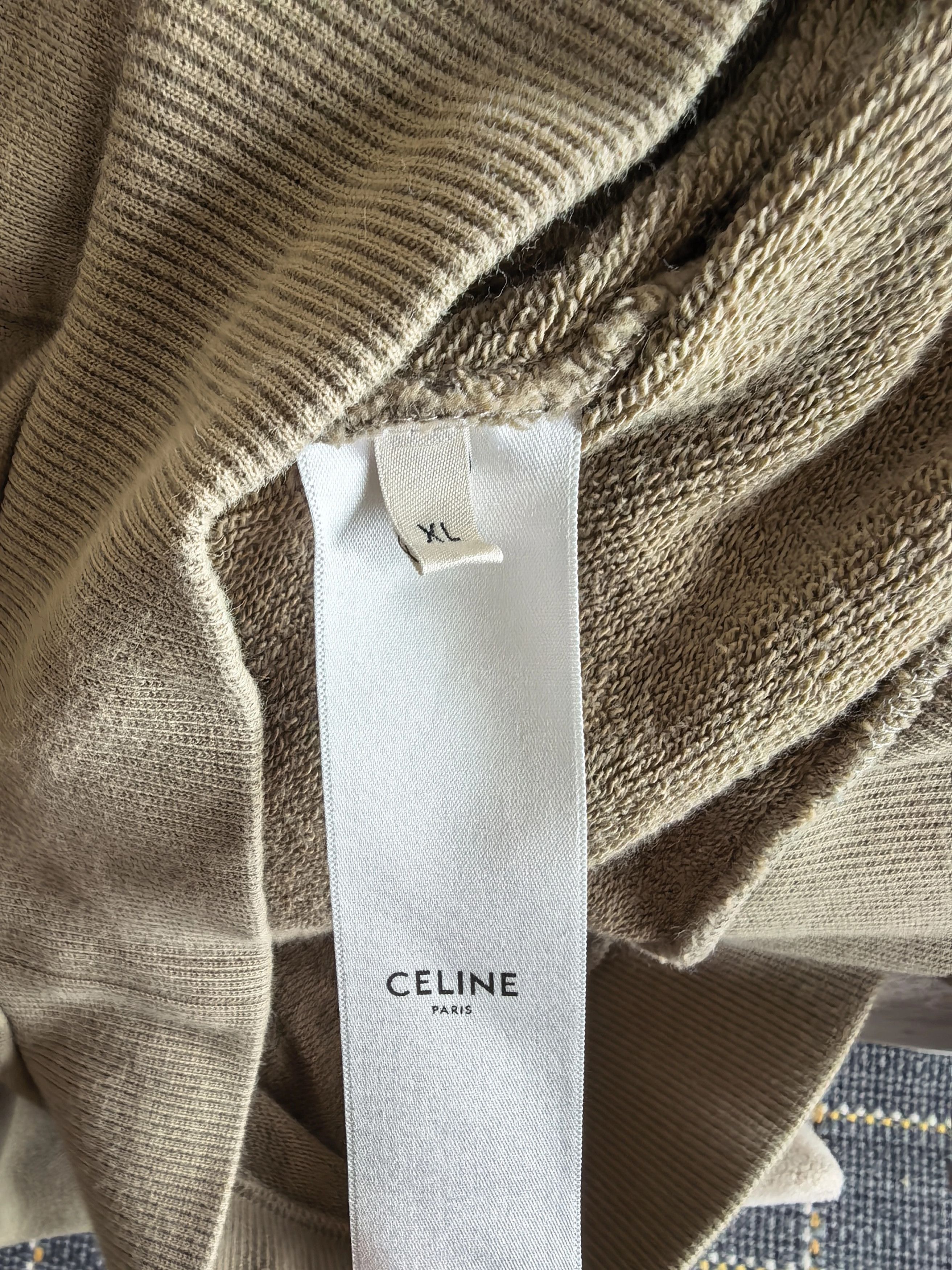 Celine Celine solid logo print sweatshirt XL Size US XL / EU 56 / 4 - 4 Thumbnail