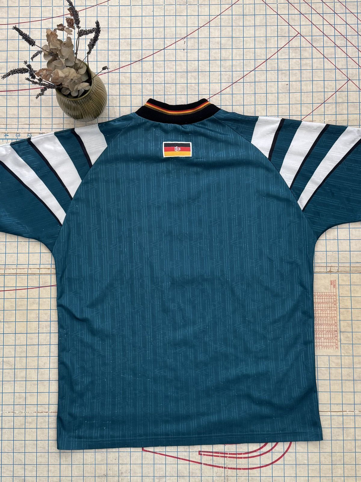 Adidas × Vintage Vintage 96 Adidas Germany Jersey Green Size Large Authentic Size US L / EU 52-54 / 3 - 10 Thumbnail