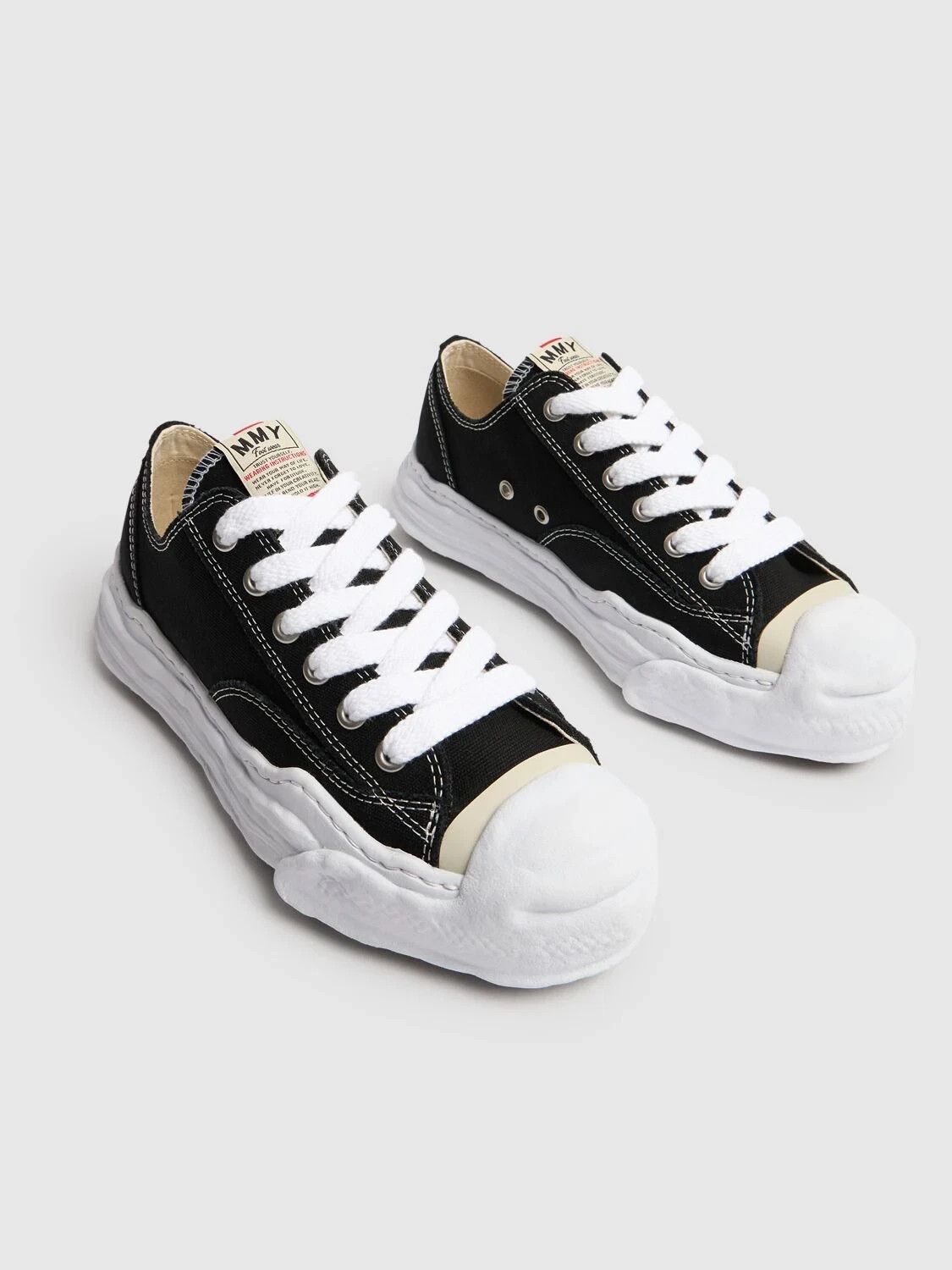 Other Mihara Yasuhiro Hank Wmn Black Canvas Snkrs New Auth Size US 6 / IT 36 - 2 Thumbnail