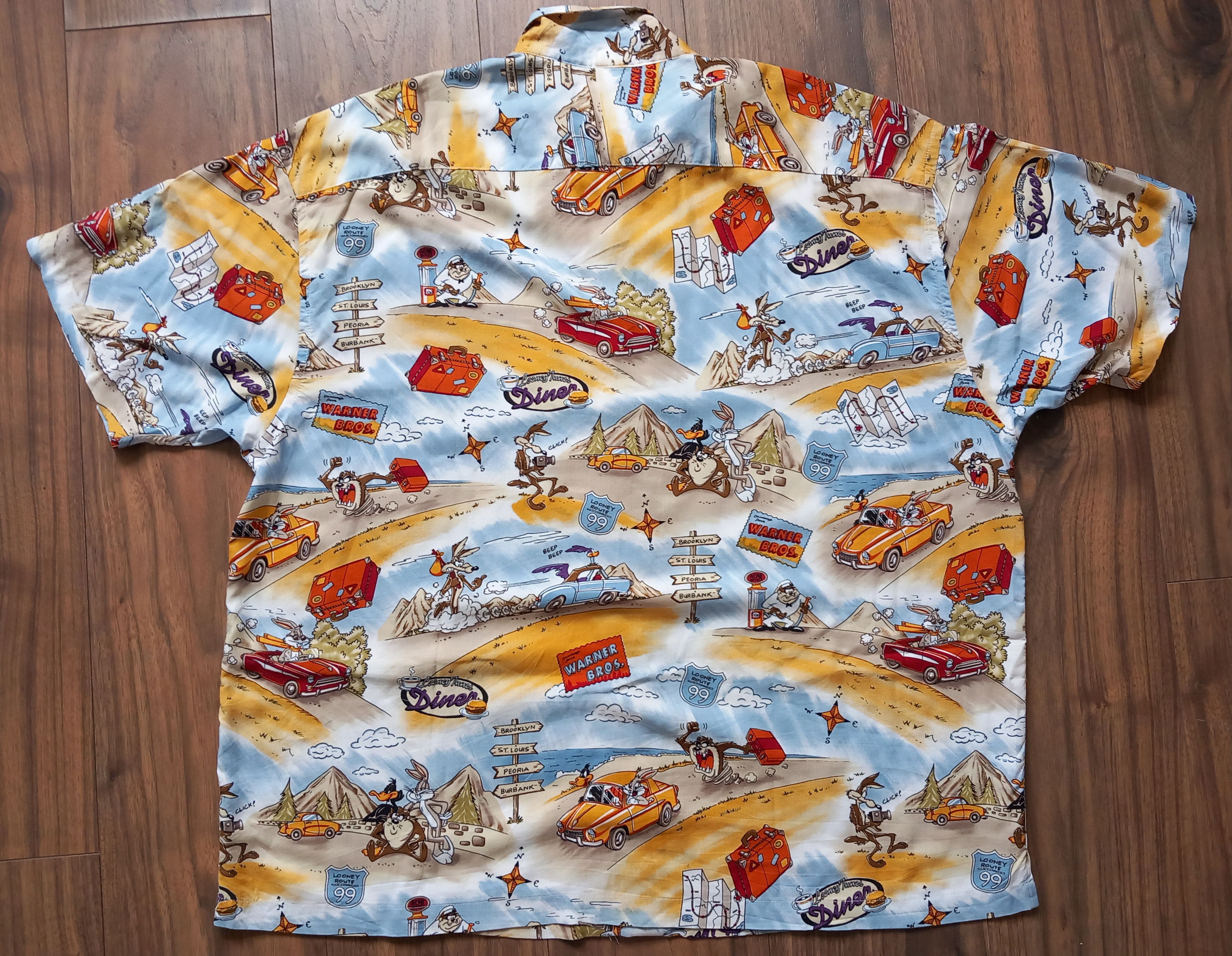 Warner Bros Looney Tunes vintage shirt sleeve shirt 2000 XXL Size US XXL / EU 58 / 5 - 7 Thumbnail