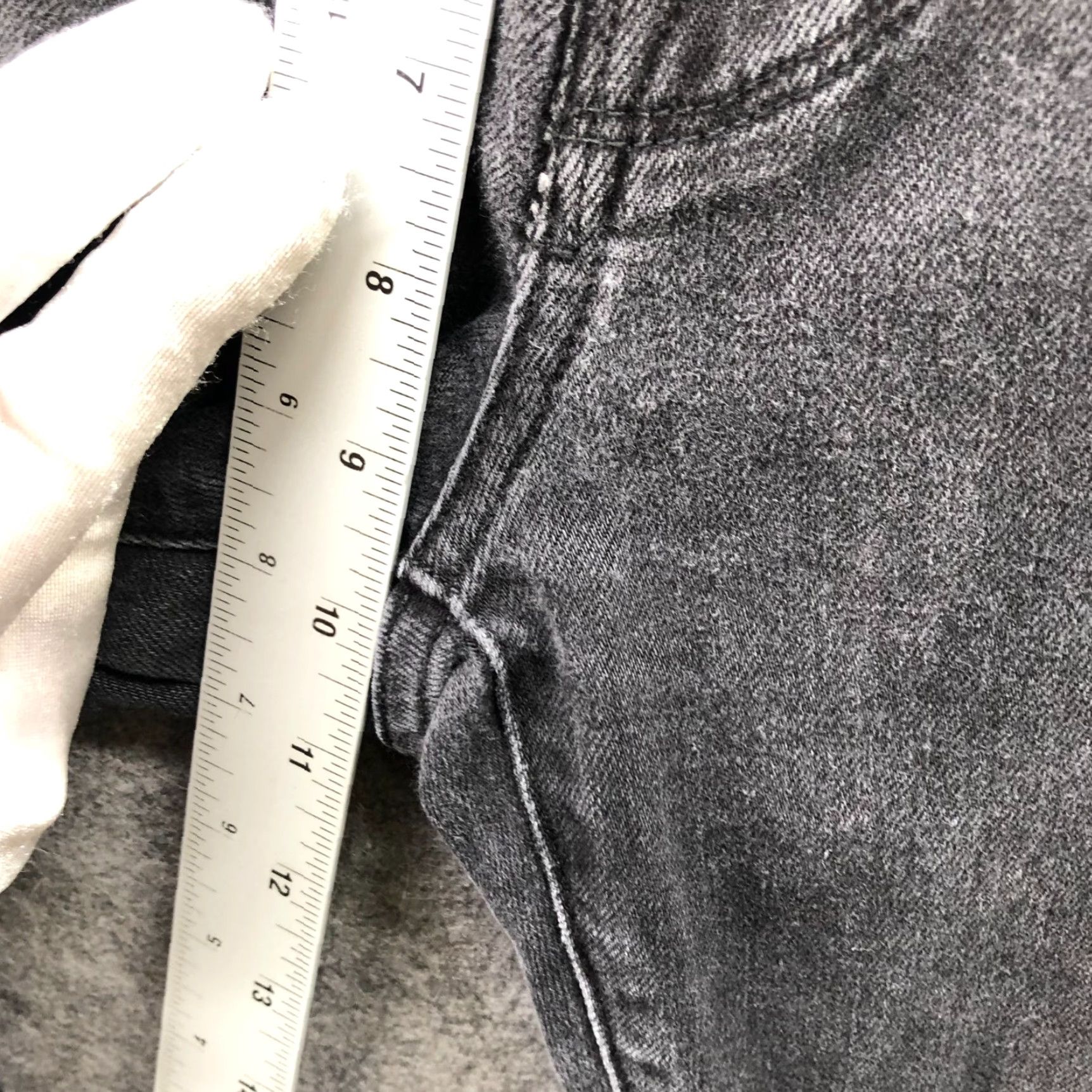 Frame FRAME L'Homme Skinny Jeans Mens 31x32 Denim Gray Stretch 5-Pocket 31 Inseam Slim Dark Cotton Blend Vintage No Size US 31 - 7 Thumbnail