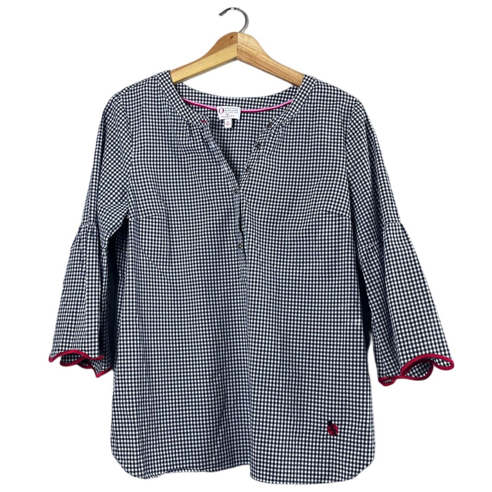 Talbots Gingham Plaid Talbots x Oprah Long Sleeve Blouse M Size M / US 6-8 / IT 42-44 - 1 Thumbnail