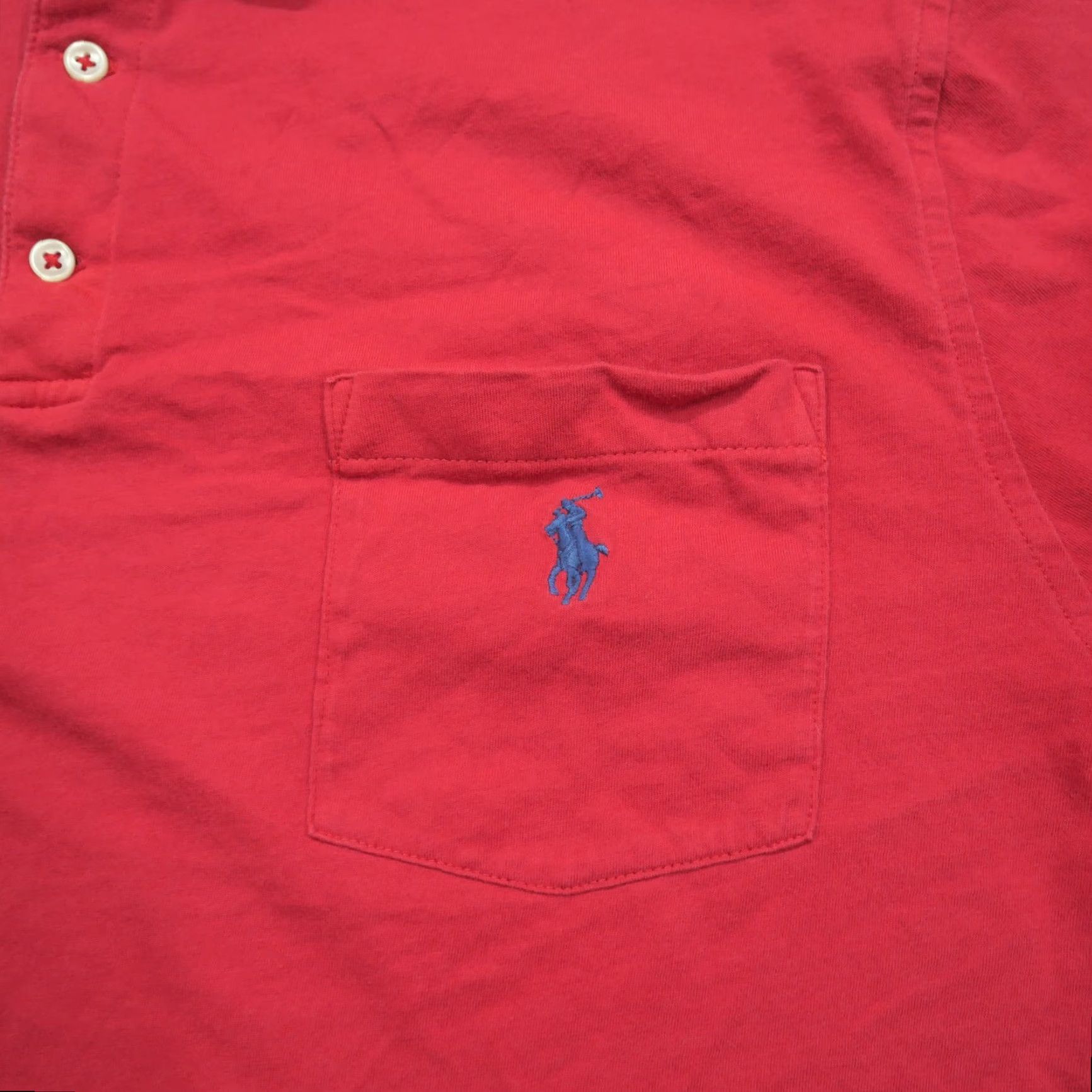 Ralph Lauren Ralph Lauren Shirt Mens XL Red Polo Chest Pocket Pony Classic Fit Size US XL / EU 56 / 4 - 2 Thumbnail