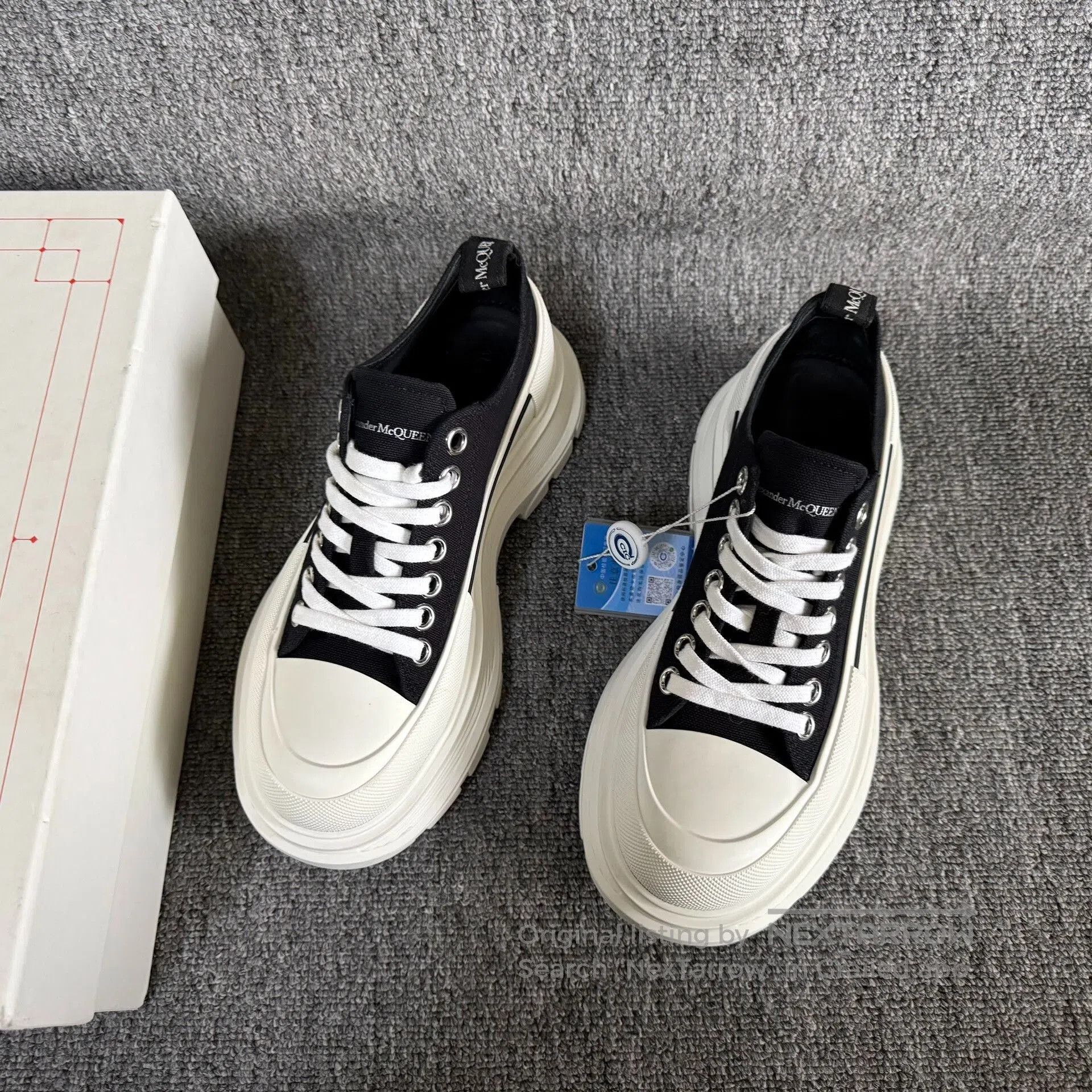 Alexander McQueen Alexander McQueen Platform Canvas Shoes. Size US 7.5 / IT 37.5 - 2 Thumbnail