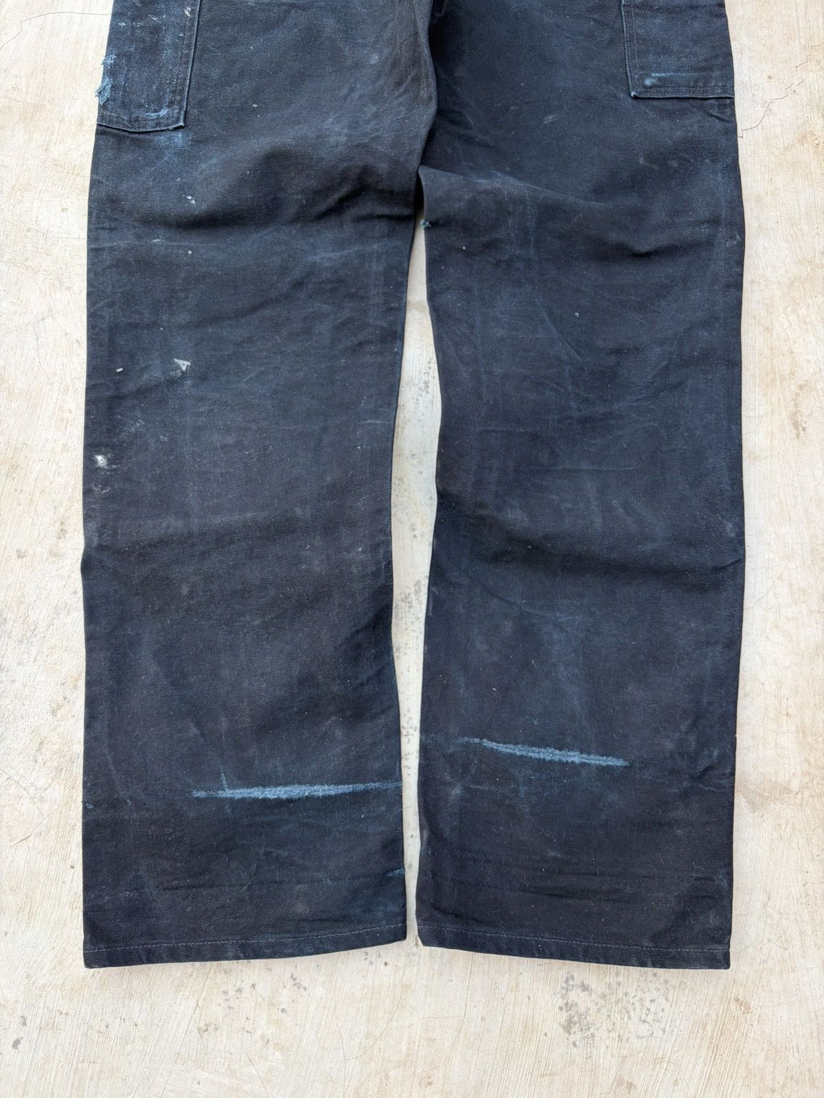 Carhartt Vintage 00s Carhartt Double Knee Pant Distressed Paint Size US 33 - 6 Thumbnail