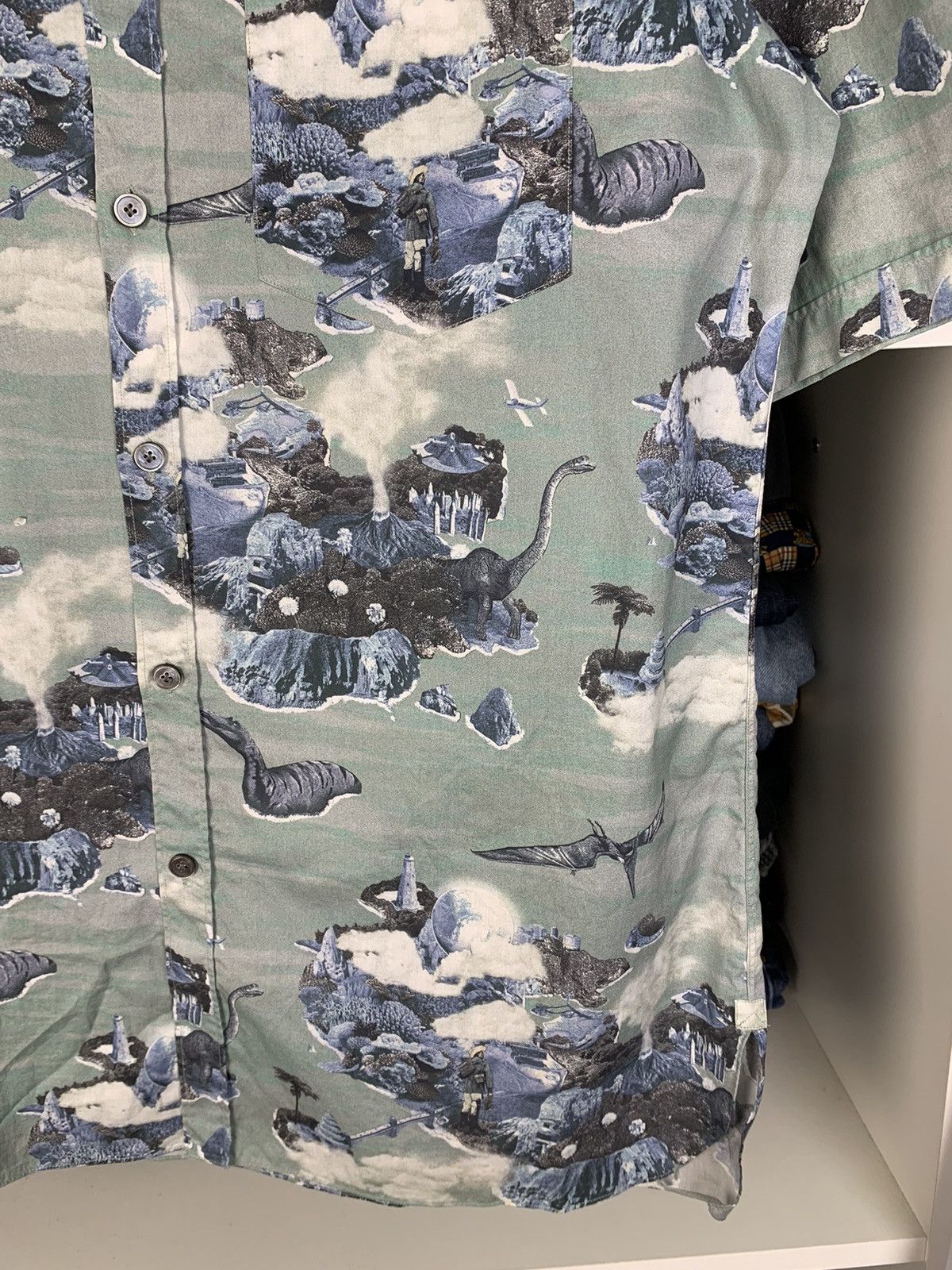 Lanvin Lanvin Hawaiian Dino Vacation Short Sleeve Button Up Shirt Size US M / EU 48-50 / 2 - 12 Thumbnail