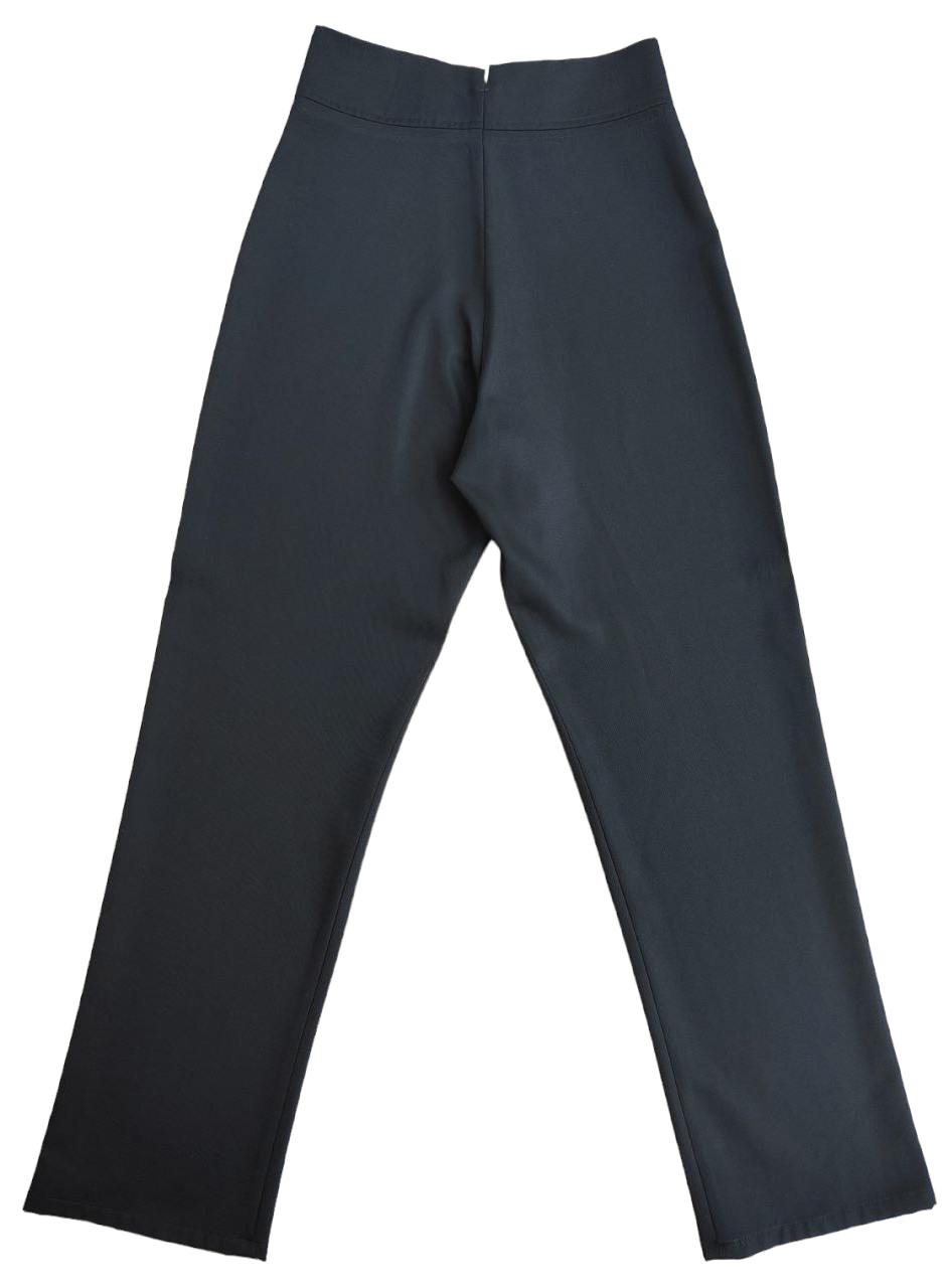 Yohji Yamamoto Yohji Yamamoto / Noir Black Slack Pant Size 27" / US 4 / IT 40 - 2 Thumbnail