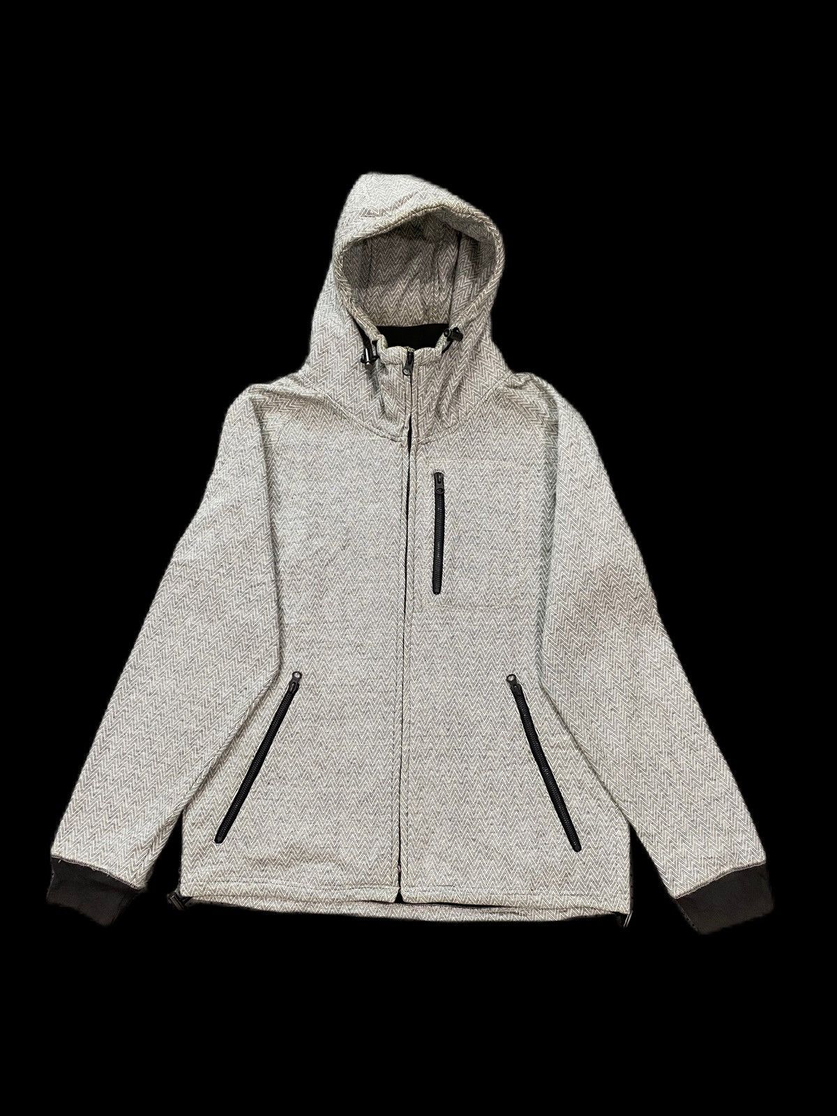 BEAMS HEART CASUAL JACKET WITH HOODIES WAVE DESIGN