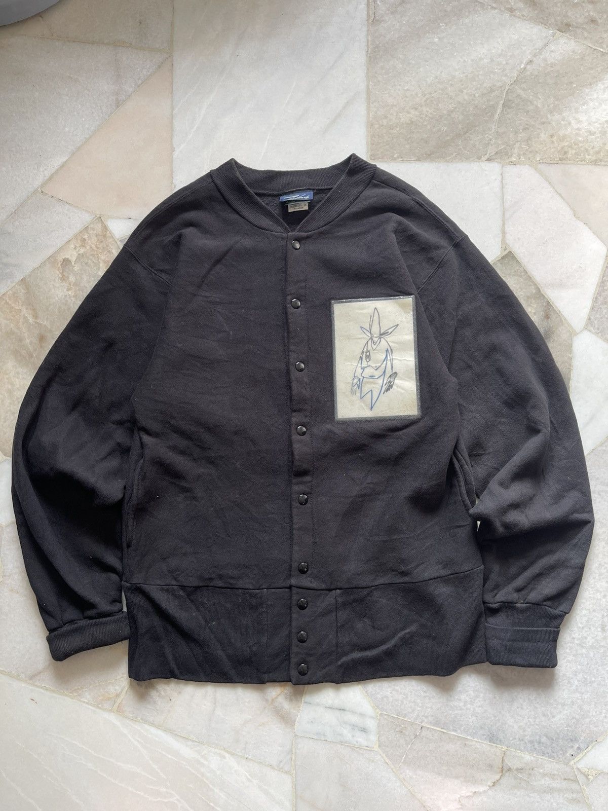 Futura 90s Futura Hand Painting Angkle Button Sweatshirt Size US L / EU 52-54 / 3 - 6 Thumbnail
