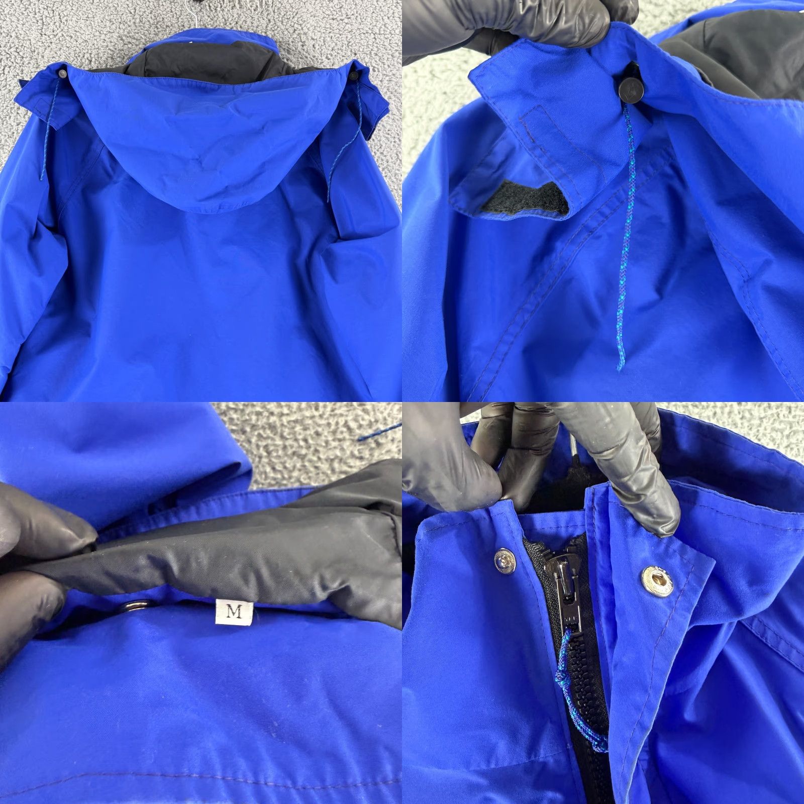 Vintage REI Gore-Tex Rain Jacket Mens Medium Blue Vintage Long Sleeve Hood Snap Button Jacket Size US M / EU 48-50 / 2 - 9 Thumbnail