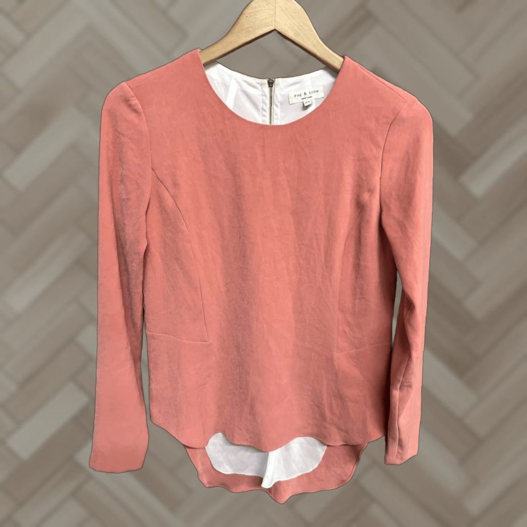 Rag & Bone Rag & Bone Womens XS Pink Blouse Size XS / US 0-2 / IT 36-38 - 1 Thumbnail
